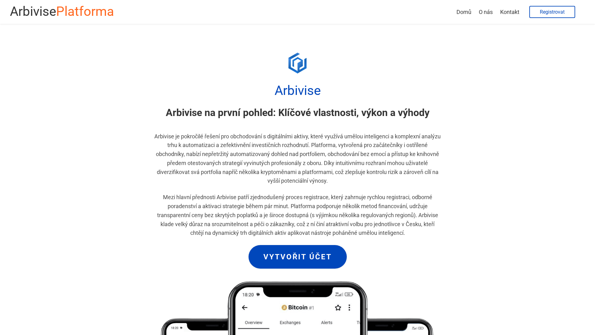 Screenshot of arbivise-ai.com