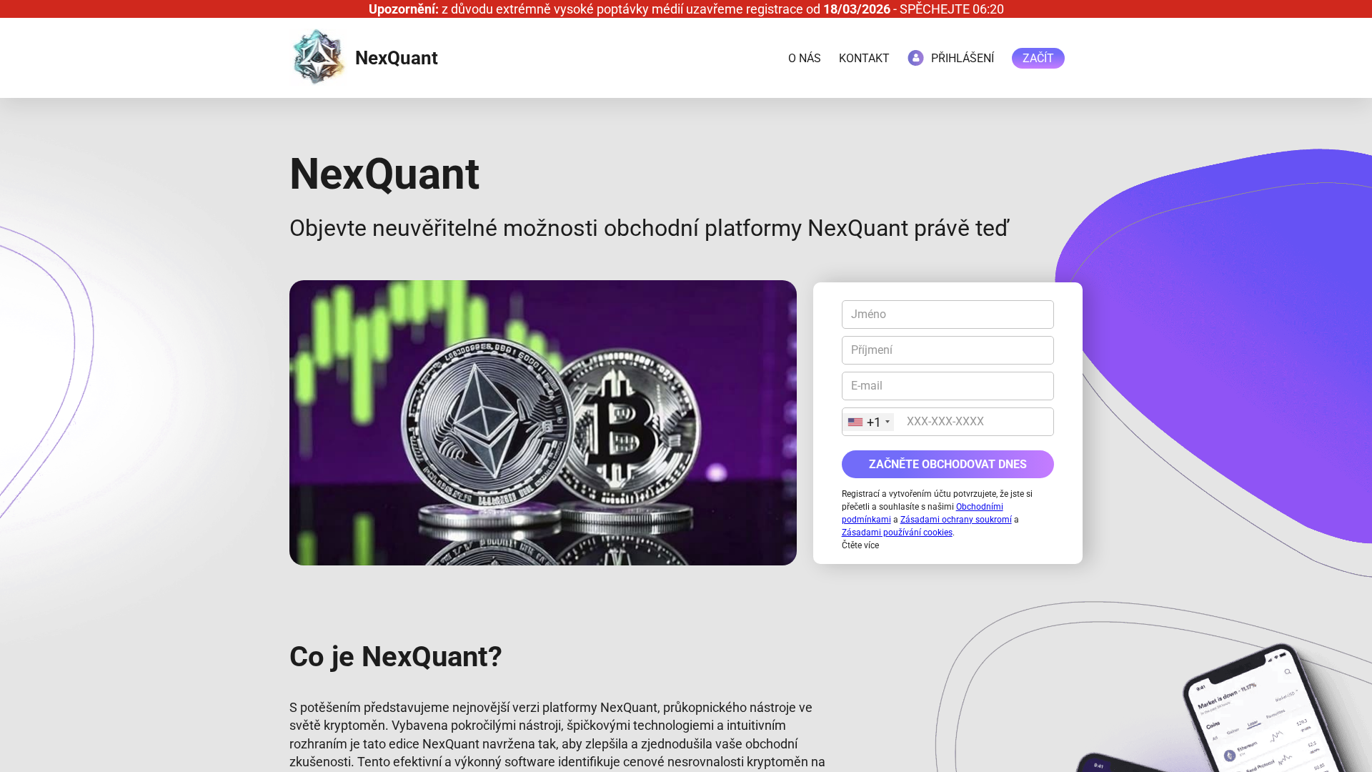 Screenshot of nexquantai.net