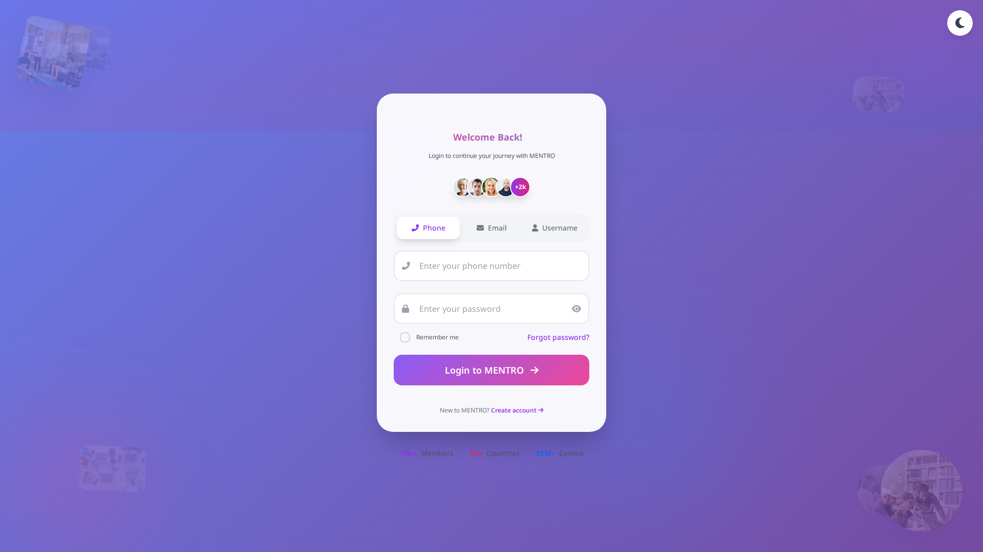 Screenshot of mentro.cfd
