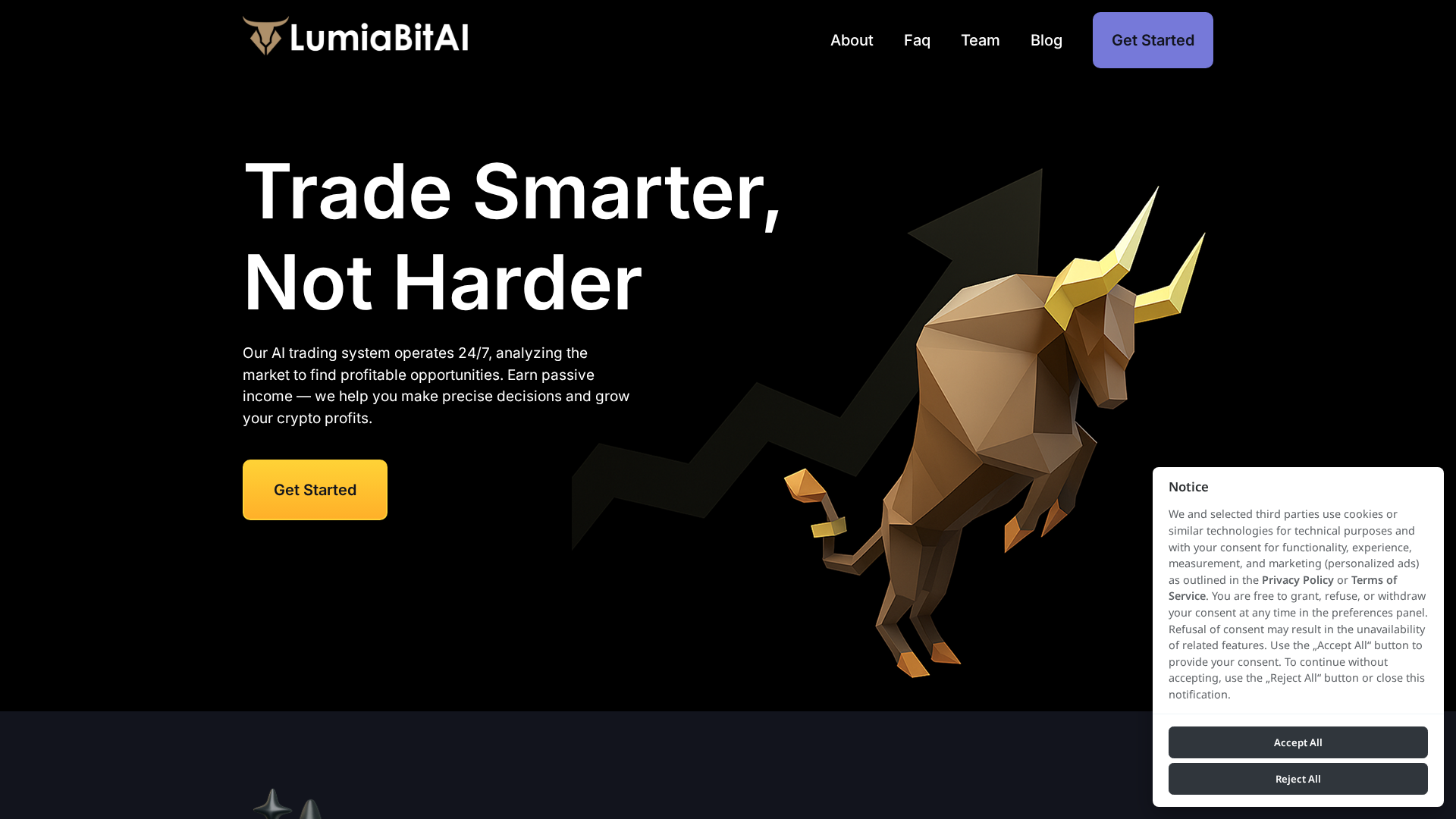 Screenshot of lumiabitai.click