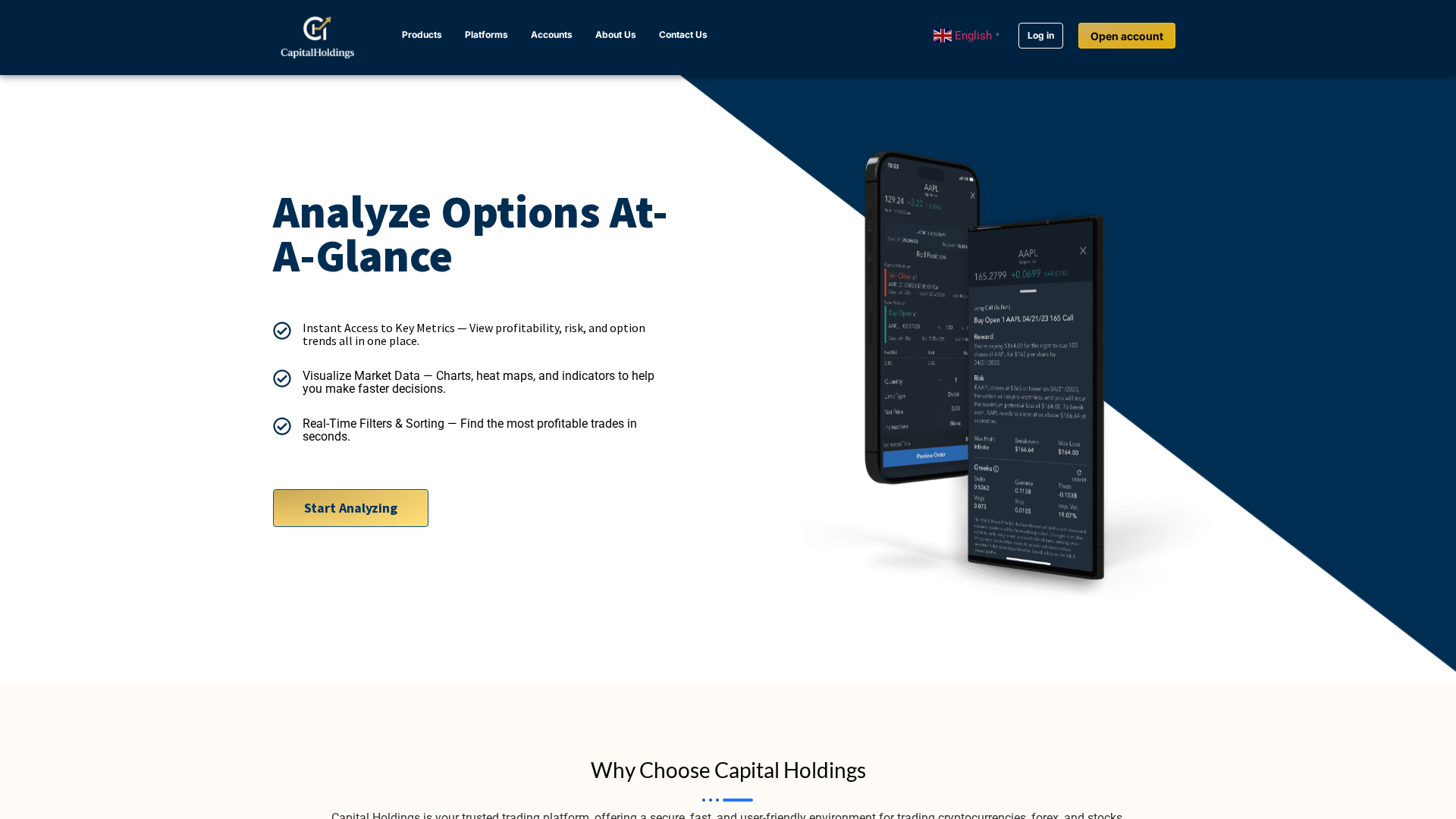 Screenshot of capital-holdings.life