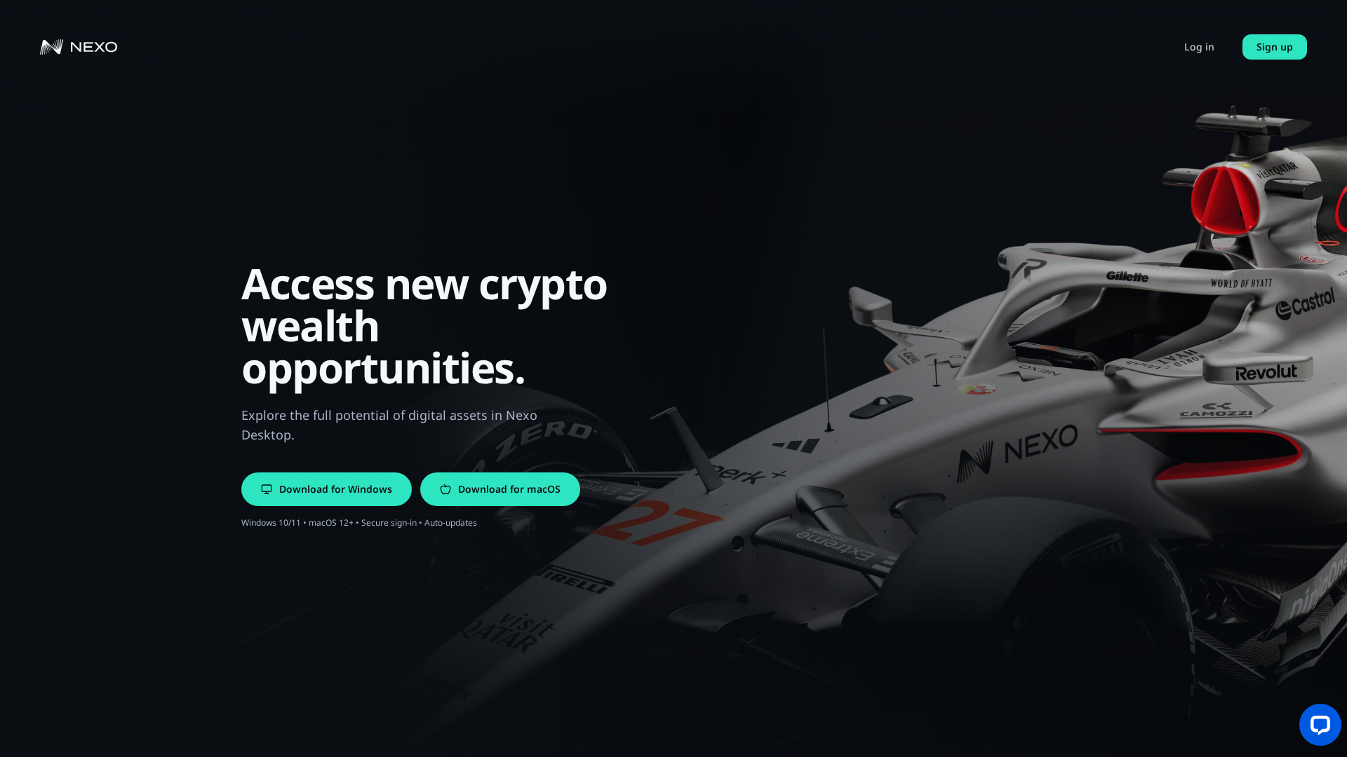 Screenshot of nexodesktop.io