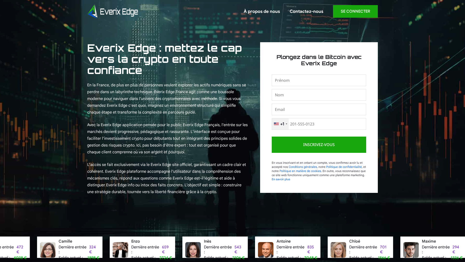 Screenshot of evxedge.com