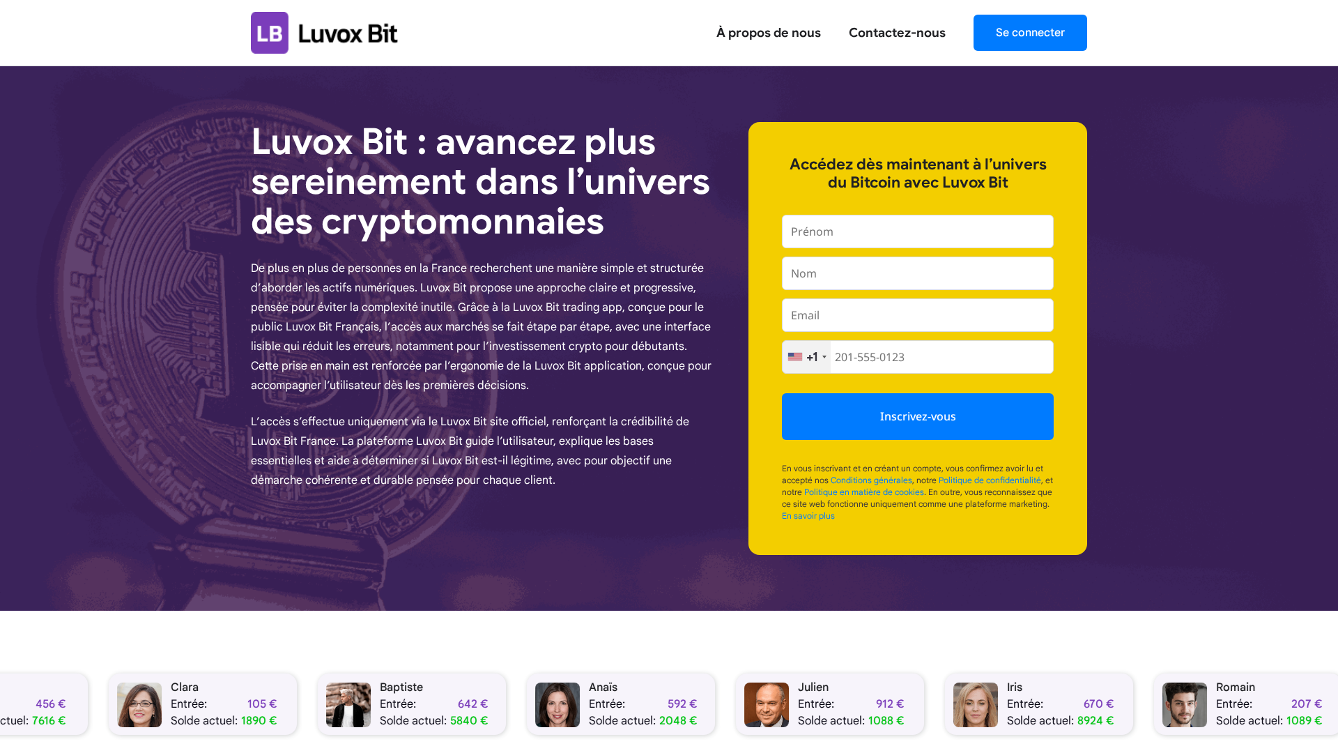 Screenshot of luvoxbit.xyz