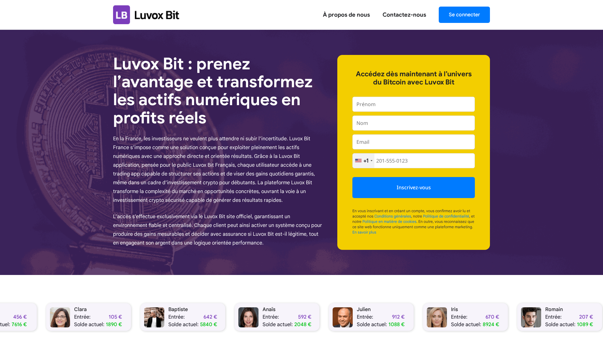Screenshot of luvox-bit.biz