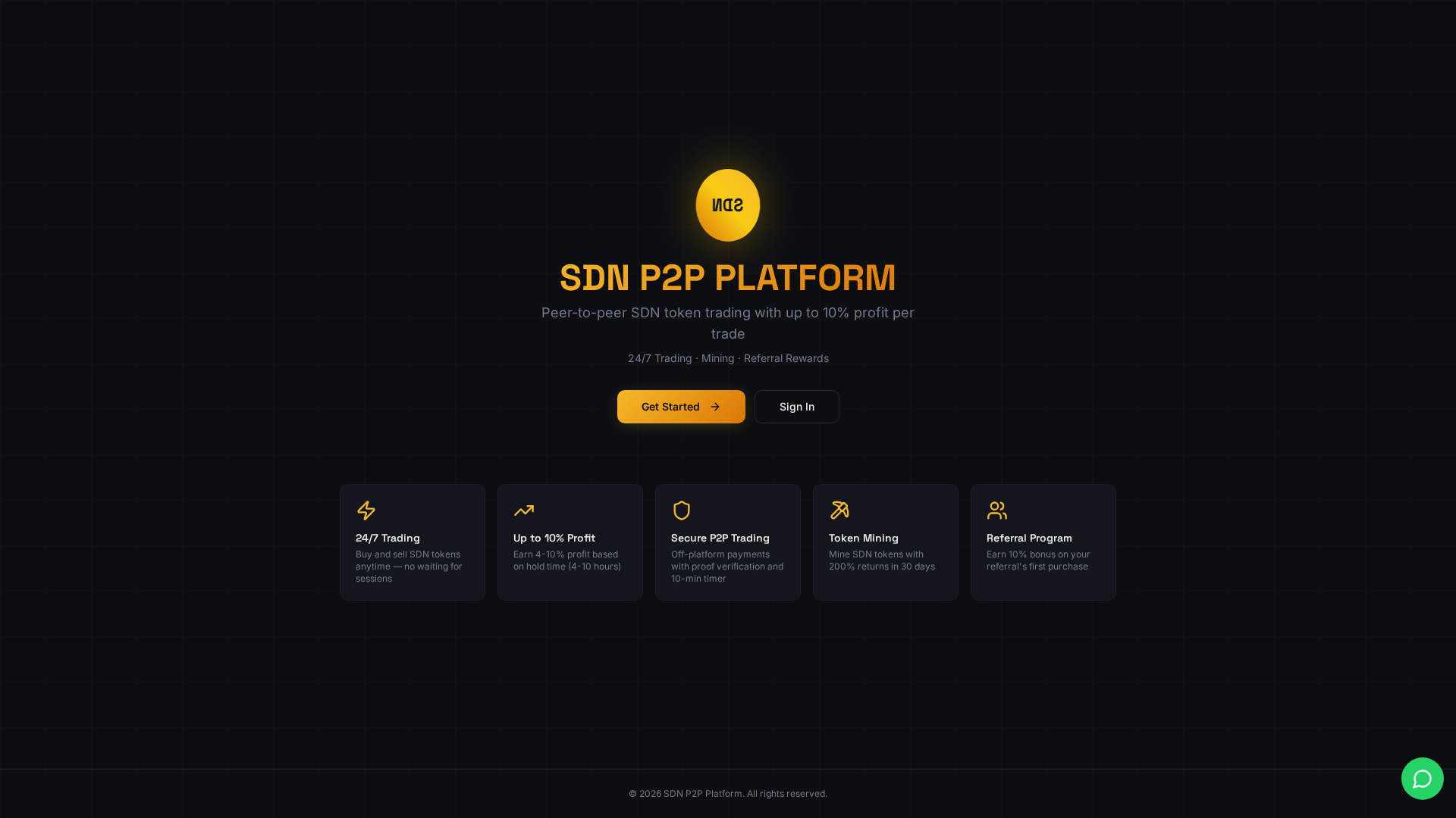 Screenshot of sdntrade.cfd