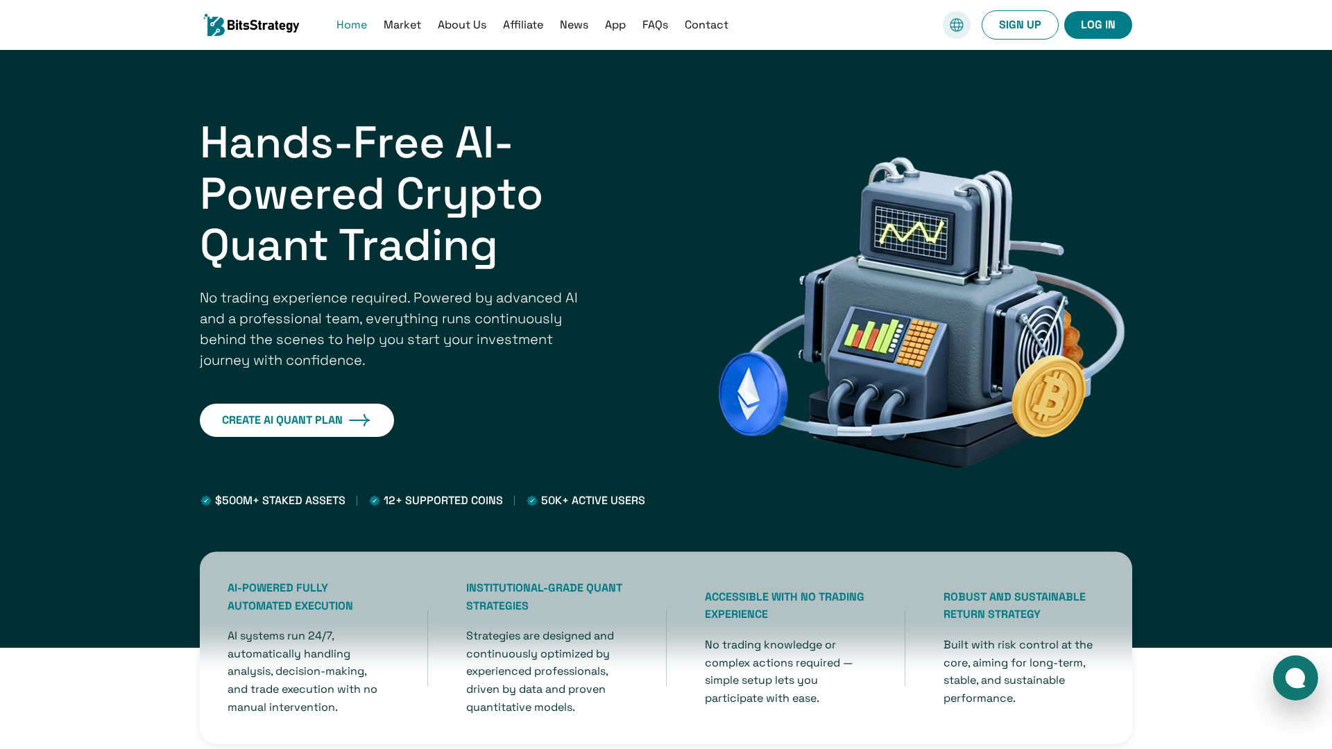 Screenshot of bitsstrategy.io