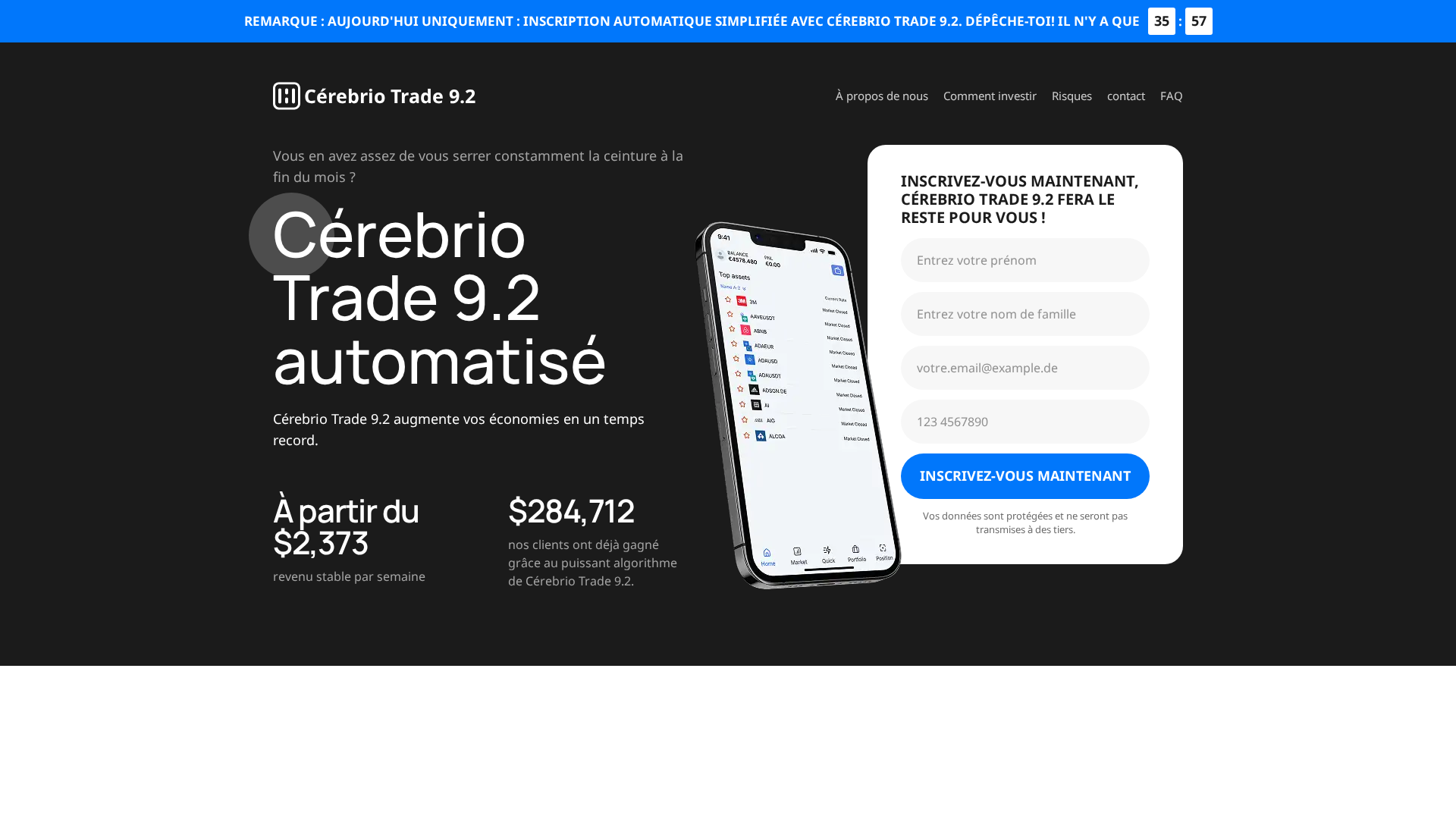 Screenshot of crebriotrade92.com