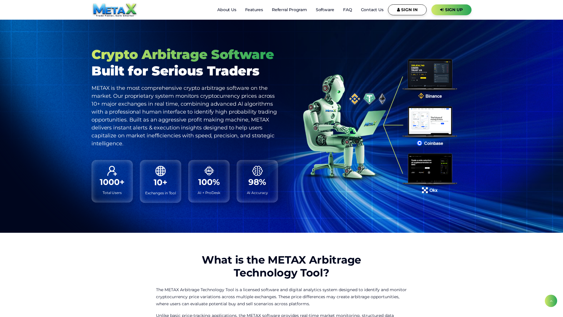 Screenshot of metaxglobal.io