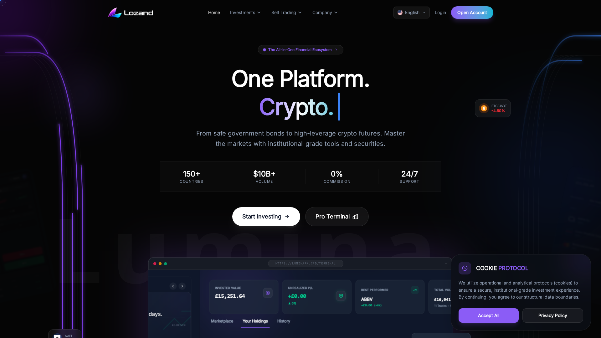Screenshot of luminark.cfd