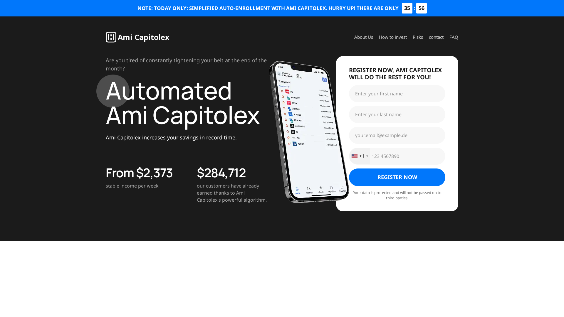 Screenshot of amicapitolex.net