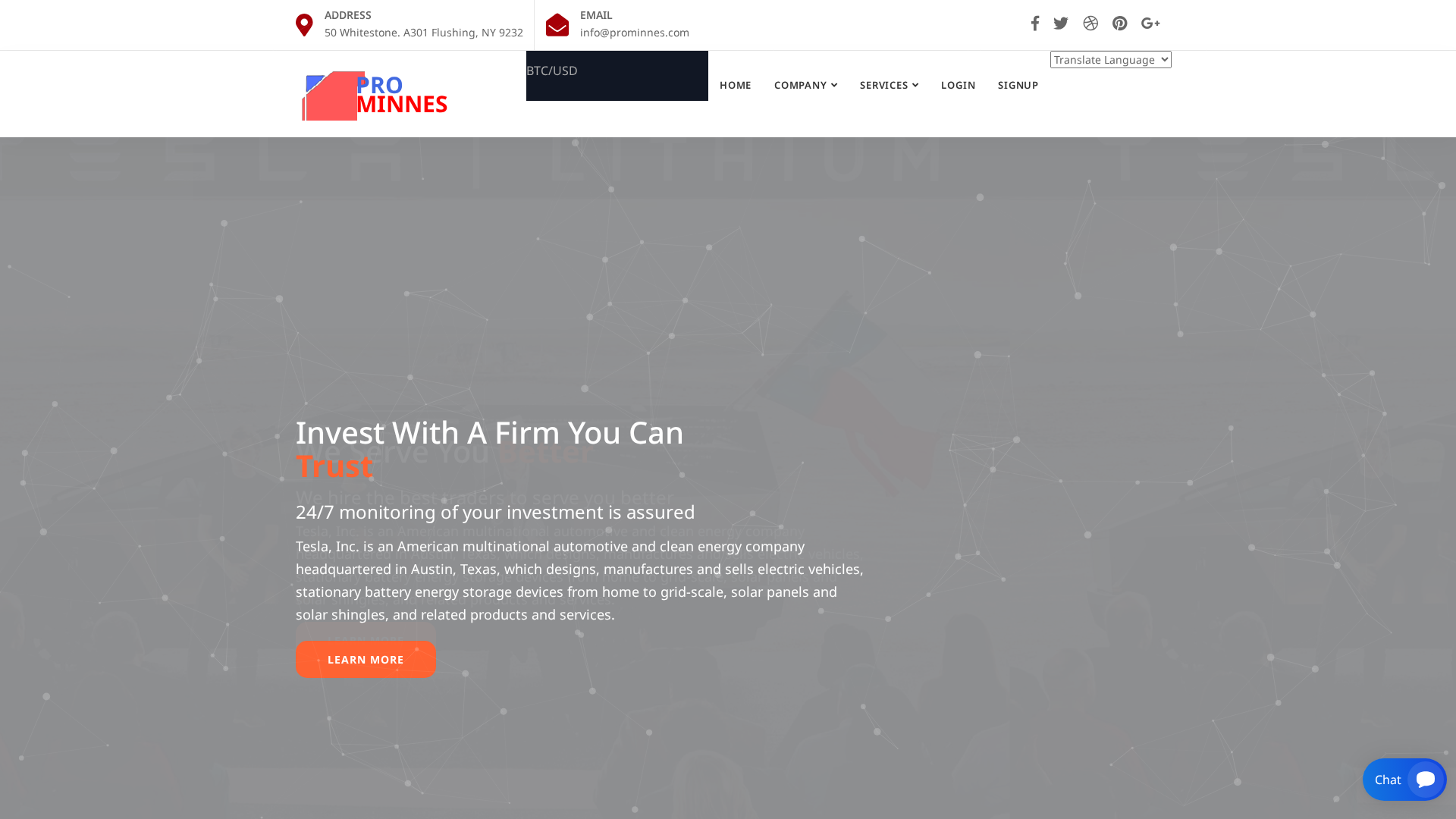 Screenshot of prominnes.com