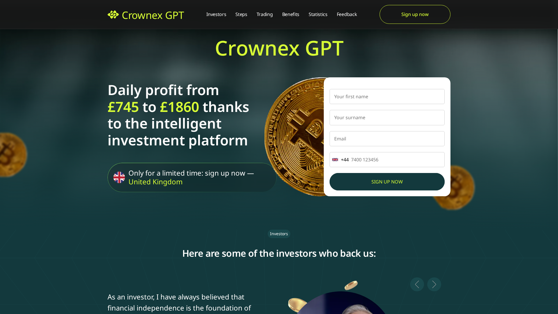 Screenshot of crownexgpt.org
