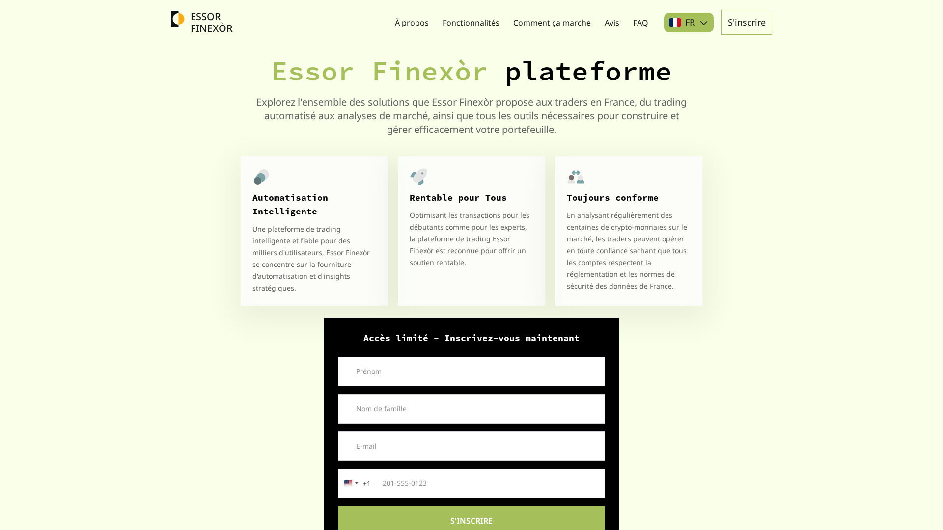 Screenshot of essor-finexor.com