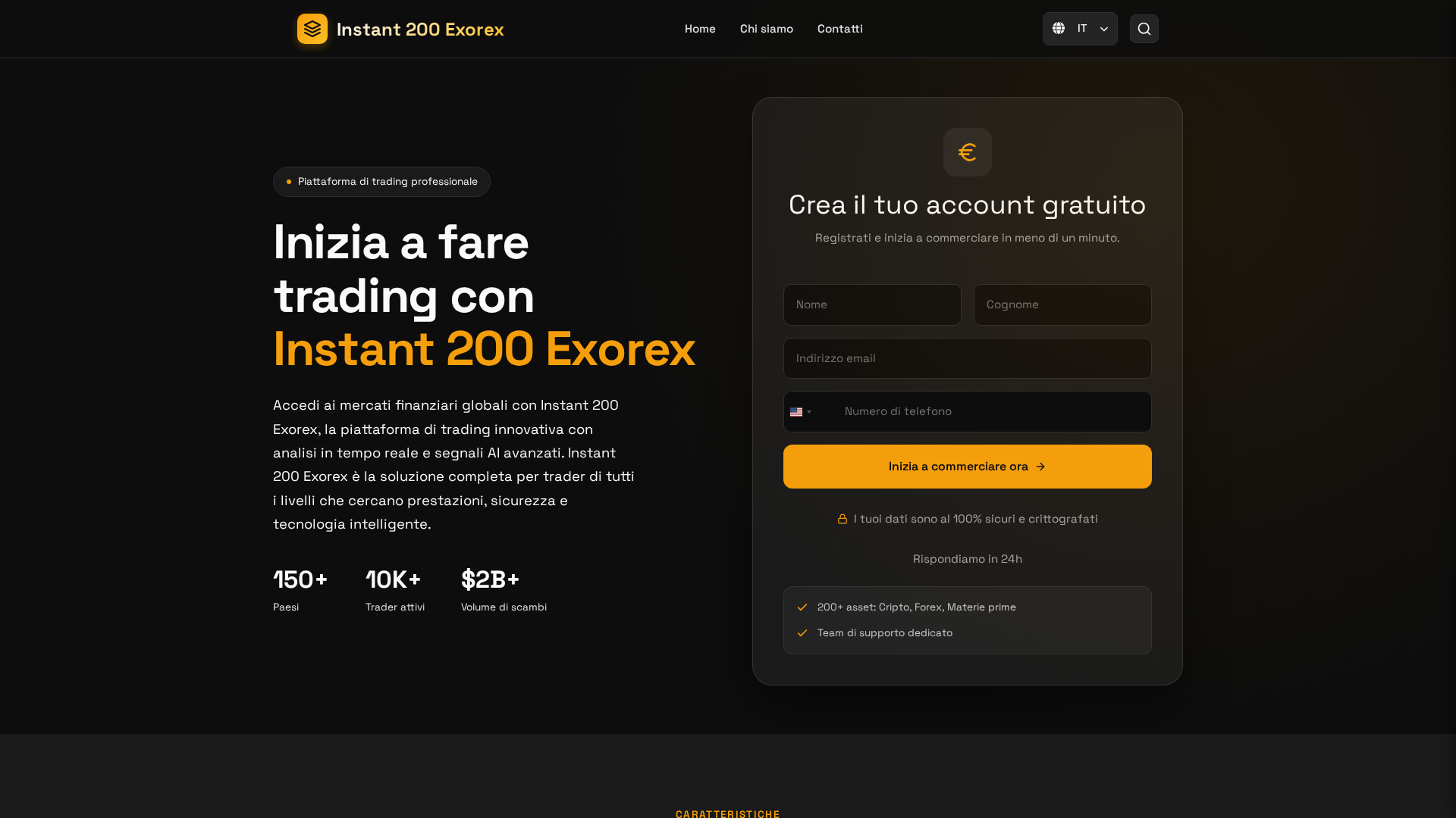 Screenshot of instant200exorex-it.com
