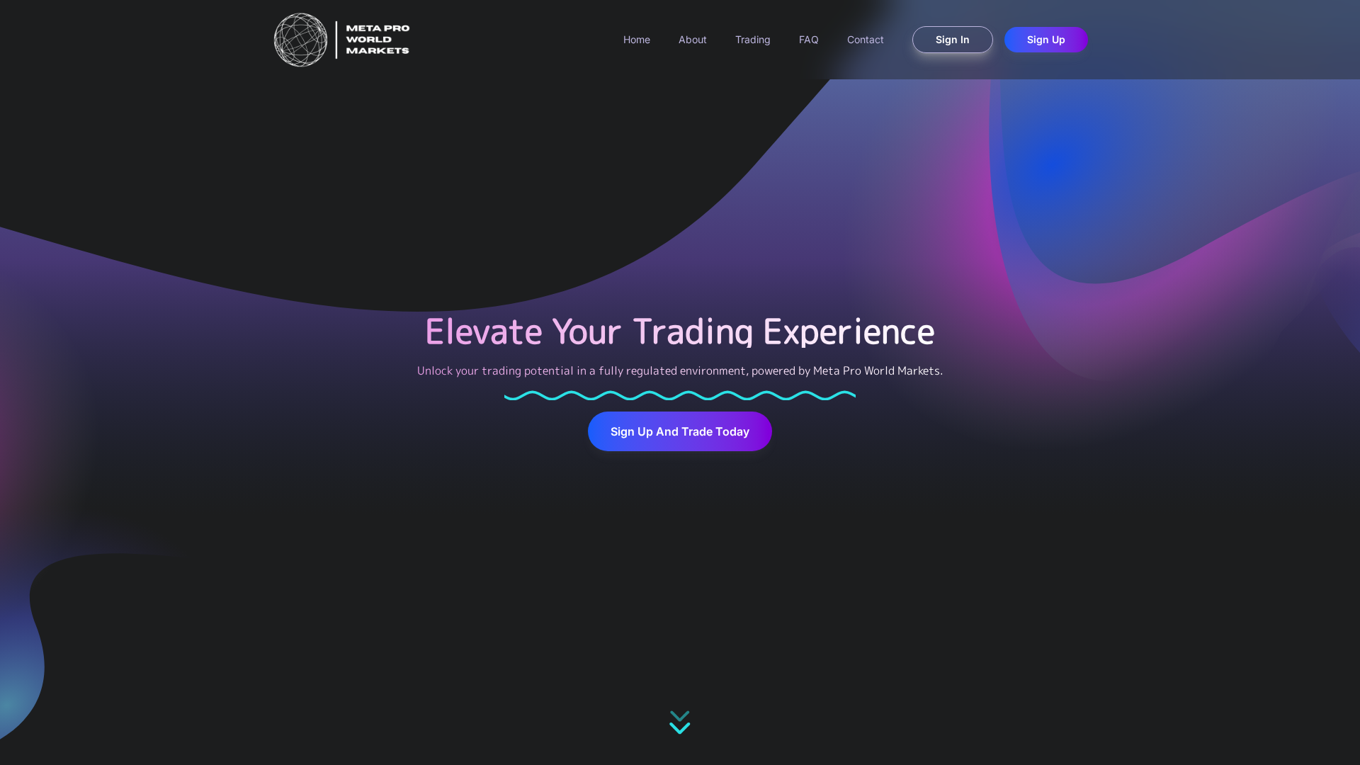 Screenshot of metaproworldmarkets.com