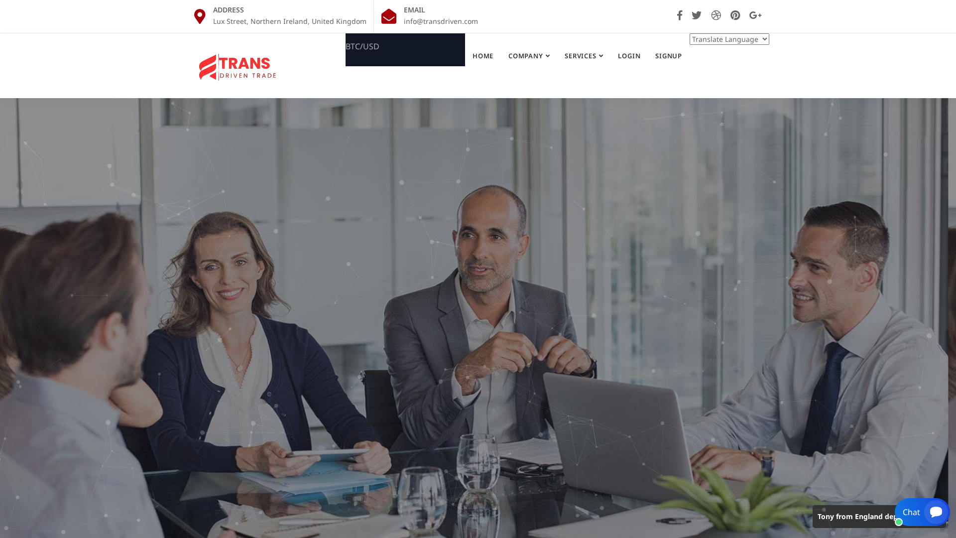 Screenshot of transdriven.com