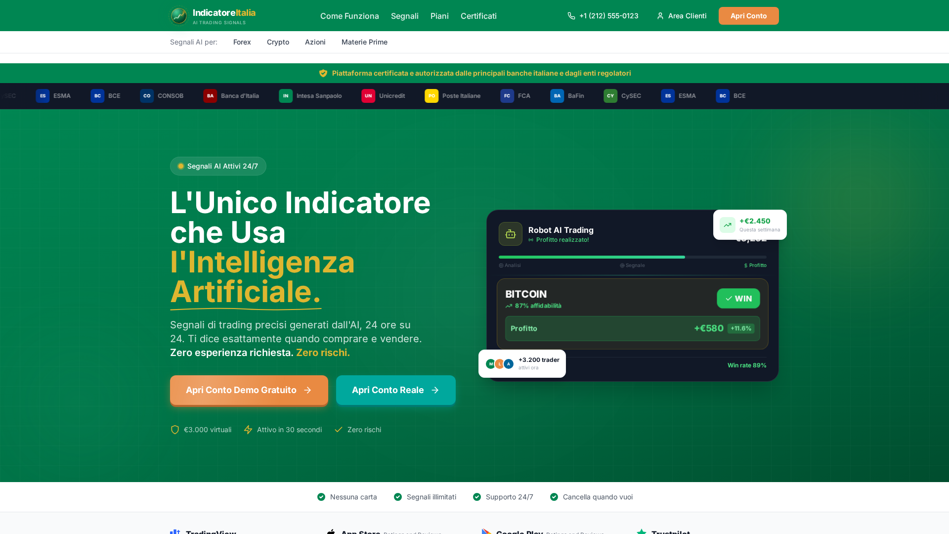 Screenshot of indicatore-global.com