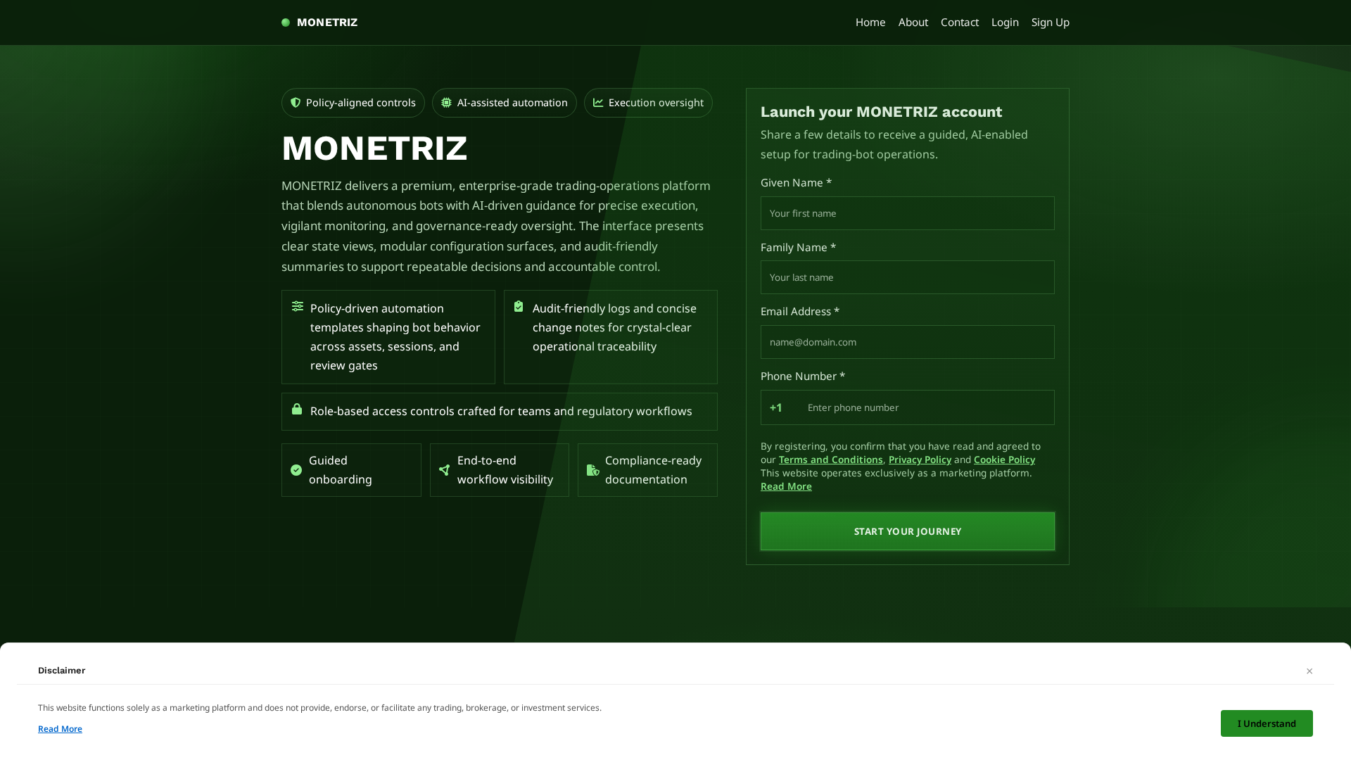 Screenshot of monetriz.pro