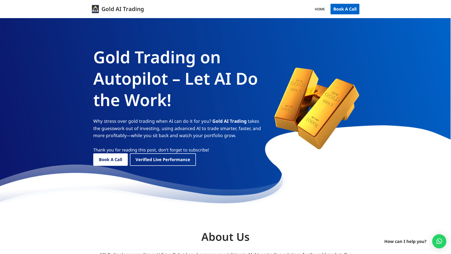 Screenshot of goldaitrading.com