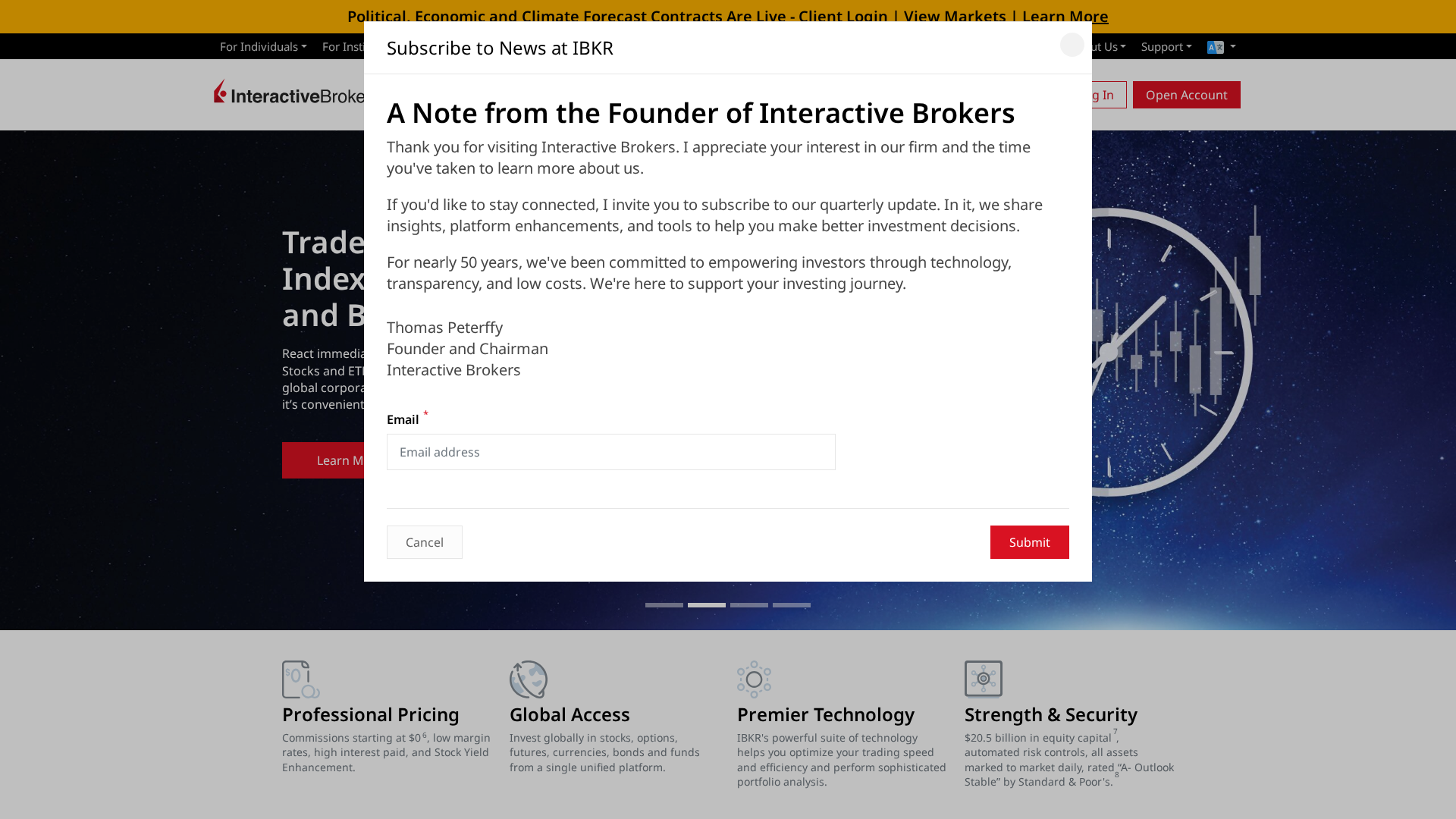 Screenshot of interactivebrokerrs.com