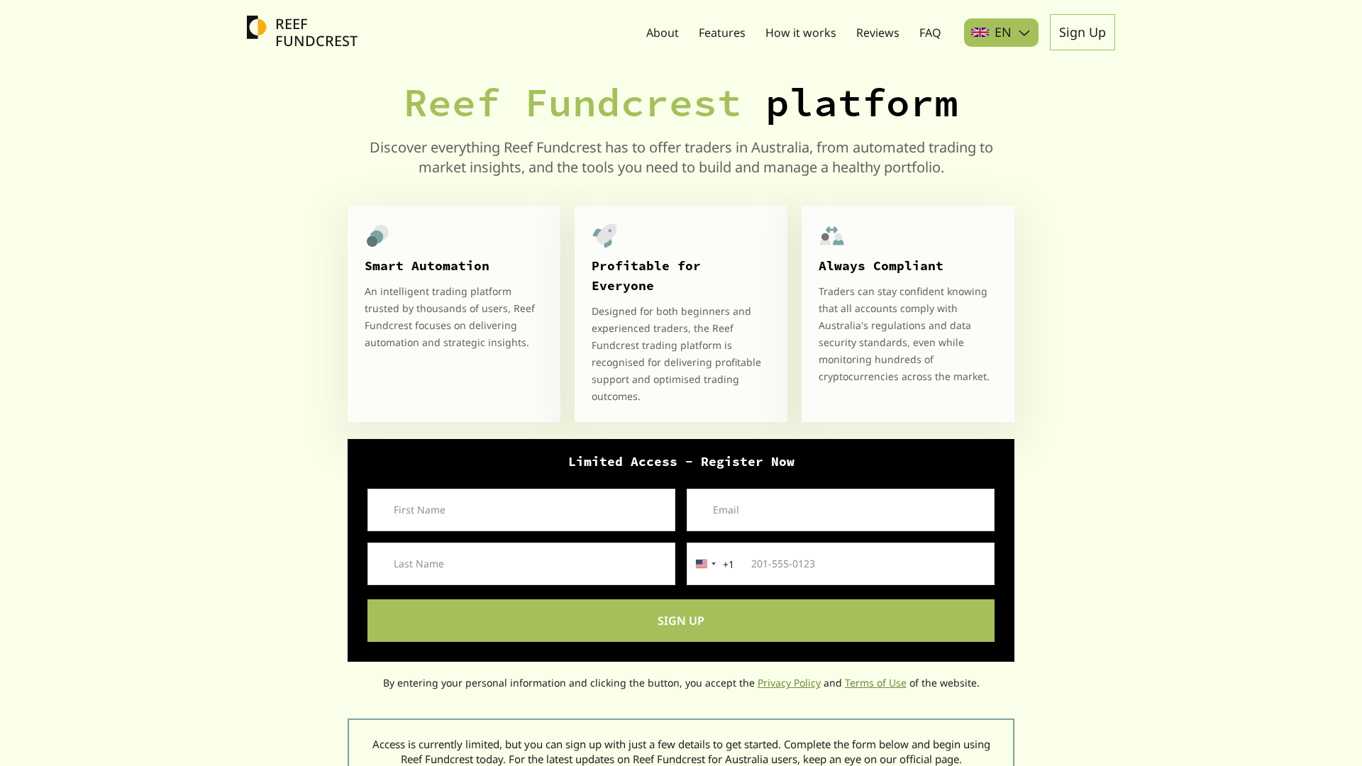 Screenshot of reef-fundcrest.com