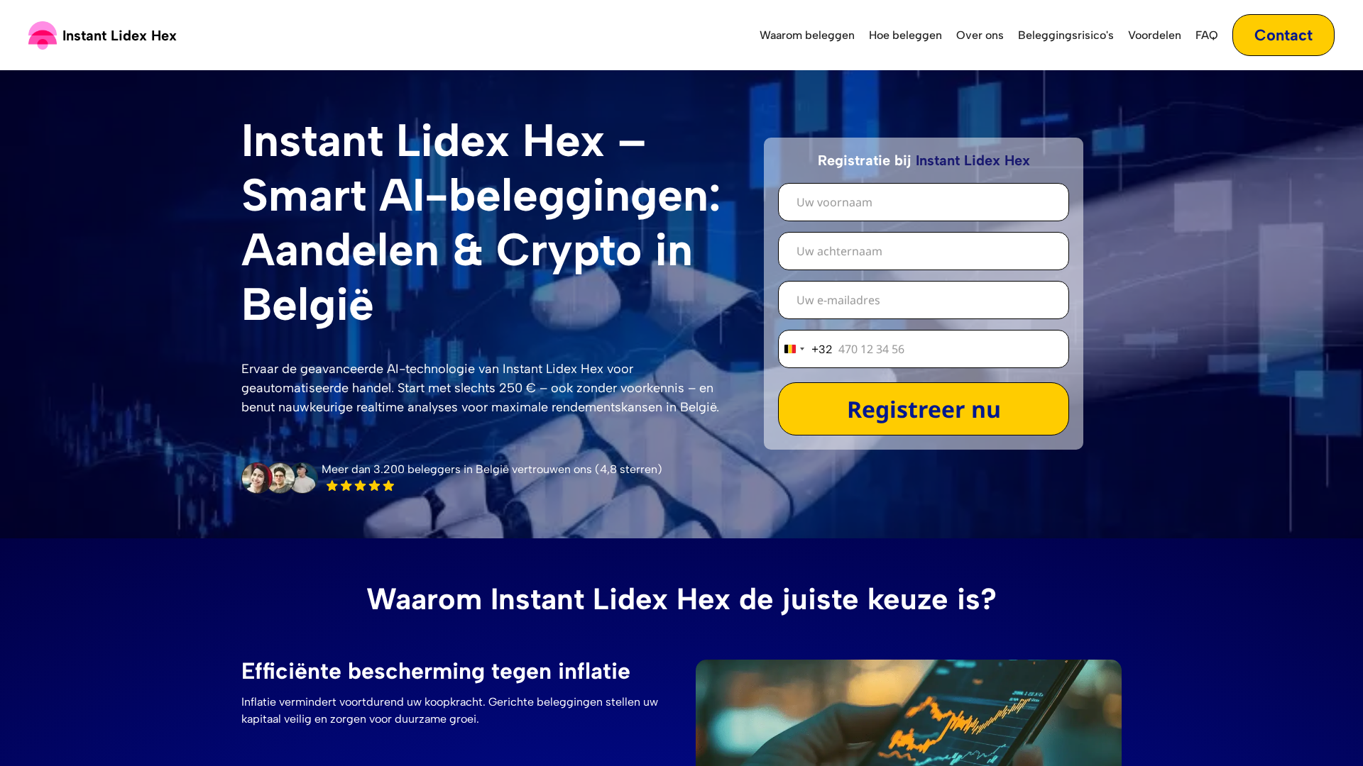 Screenshot of instantlidex-hex.com