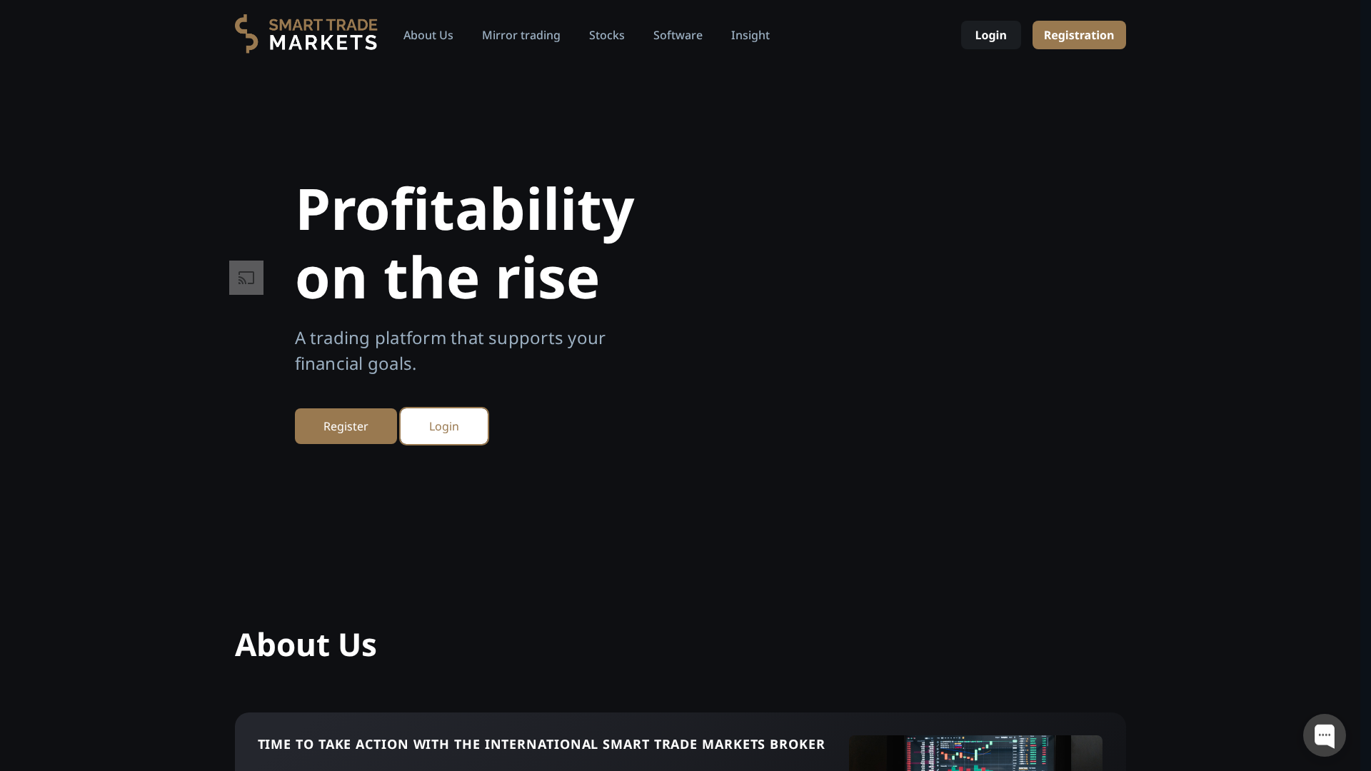 Screenshot of smarttrademarkets.com