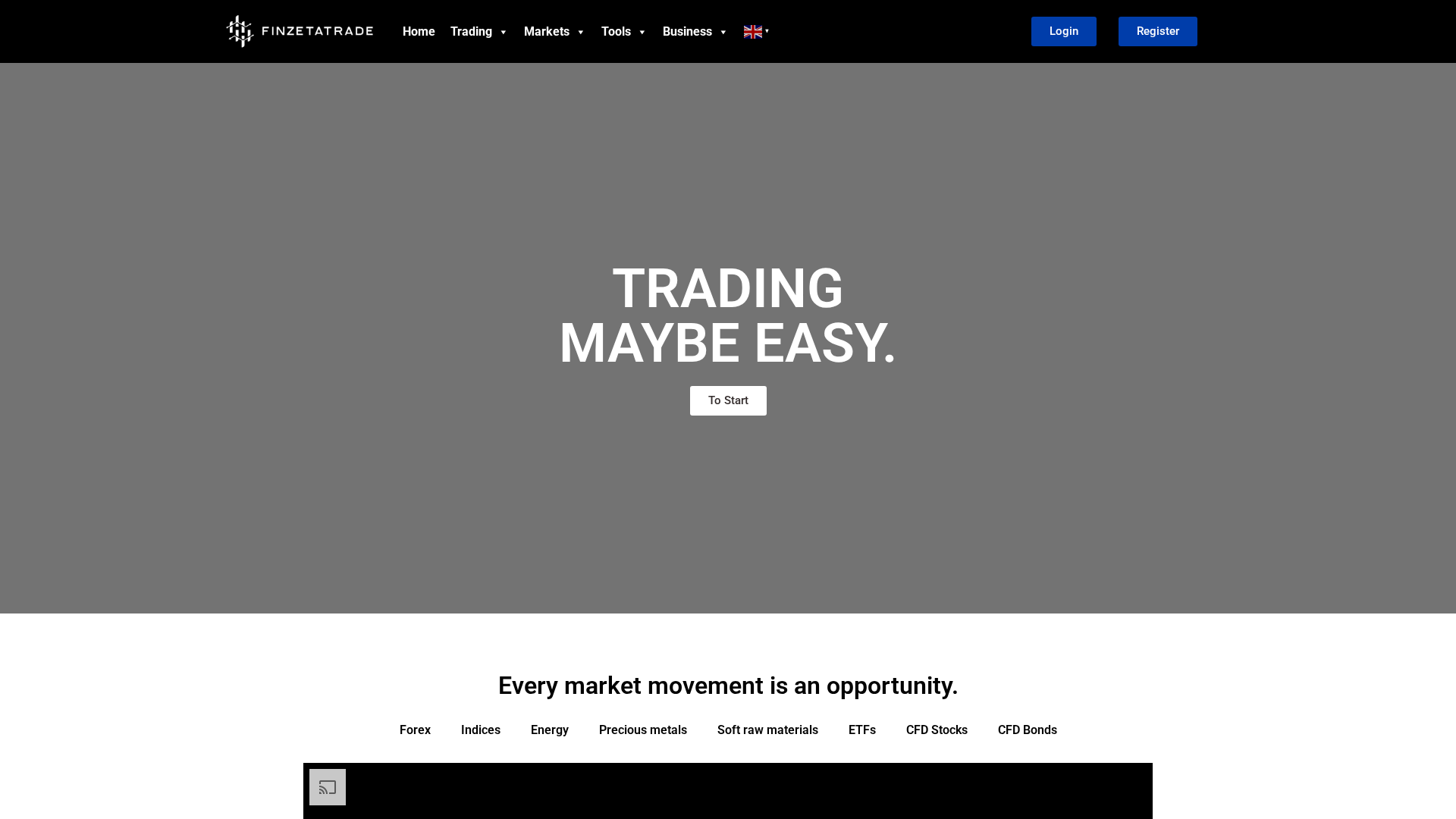 Screenshot of finzetatrade.com