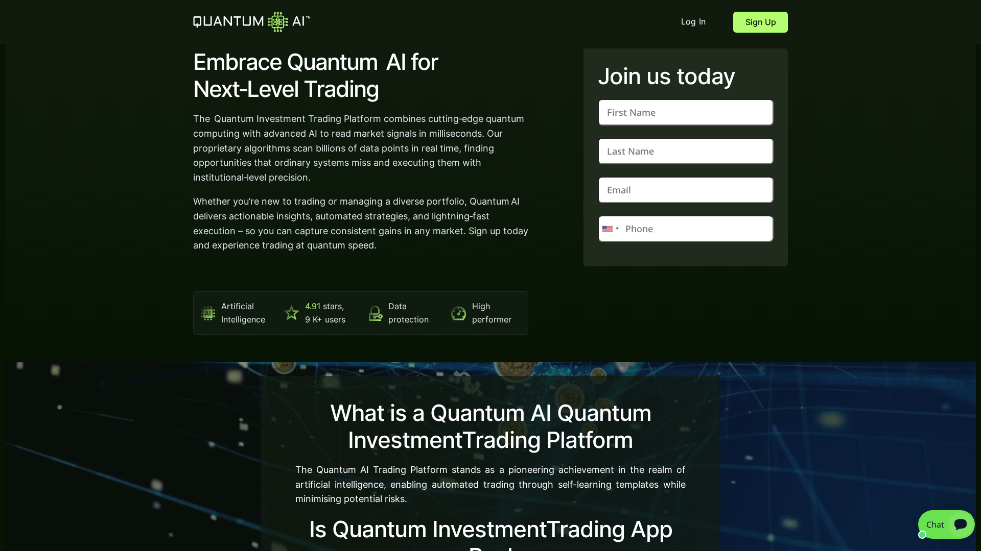 Screenshot of quatumtinvestment.live