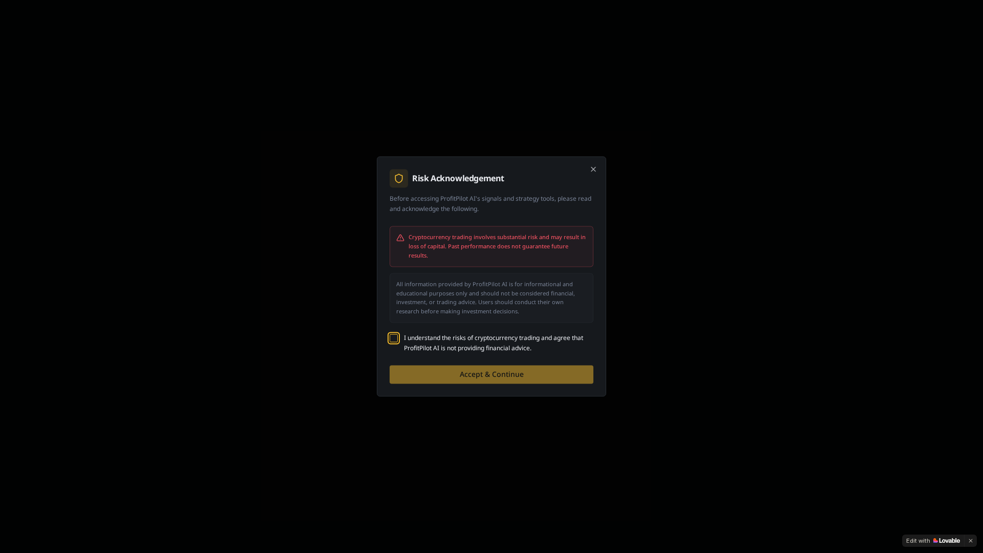 Screenshot of profitpilotaihub.com