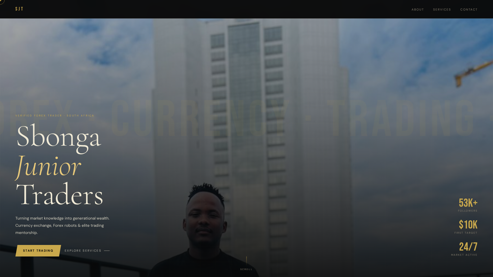 Screenshot of sbongajnrtraders.co.za