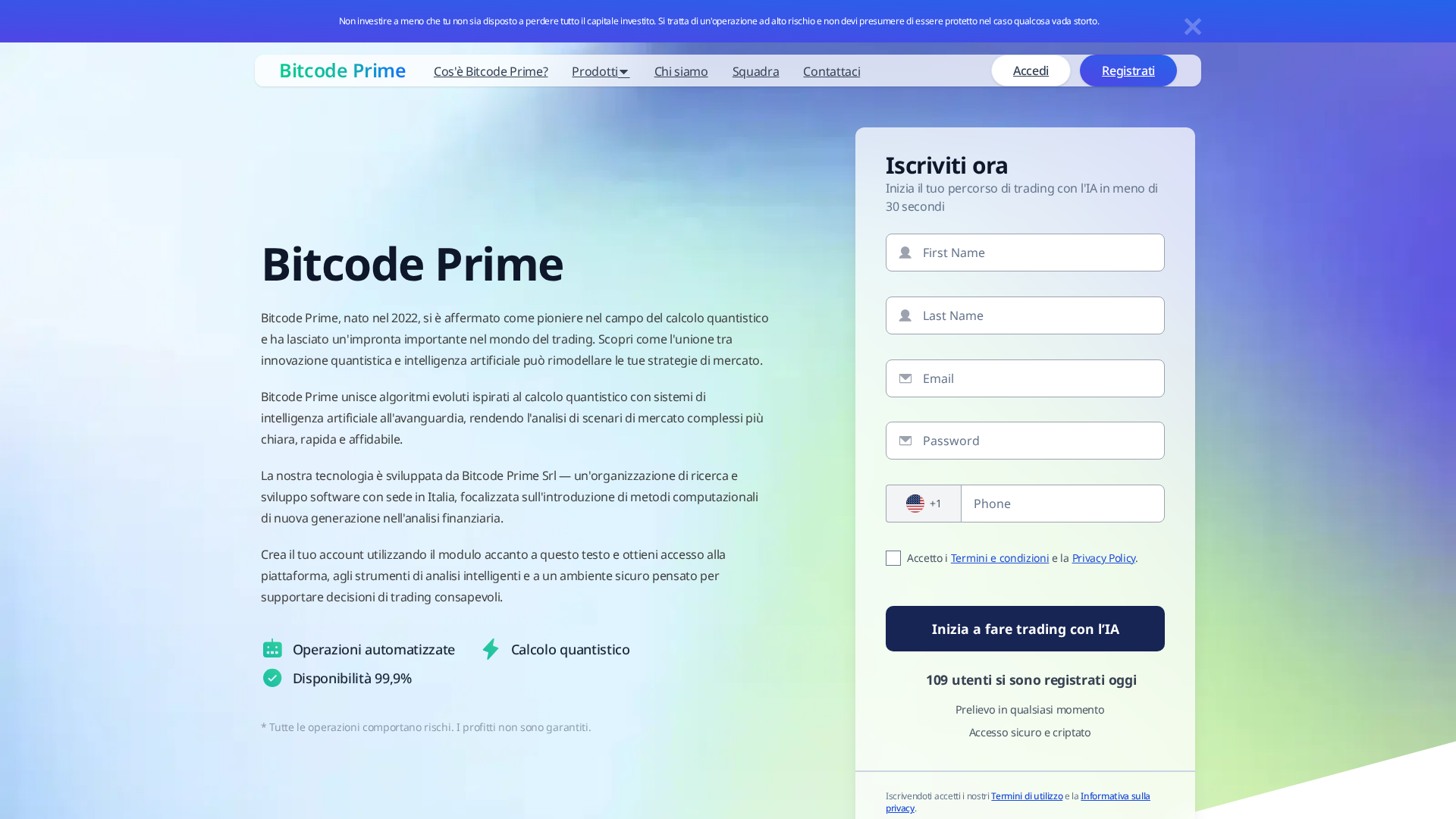 Screenshot of bitcodeprimeitalia.shop