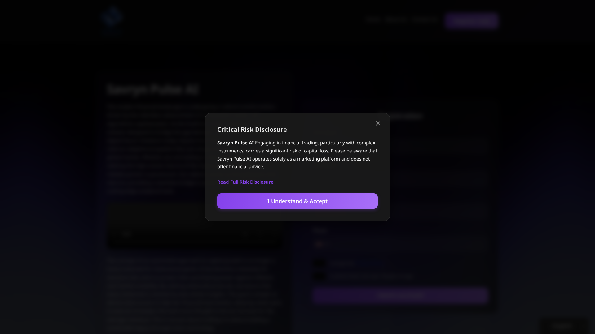 Screenshot of savryn-pulse-ai.org