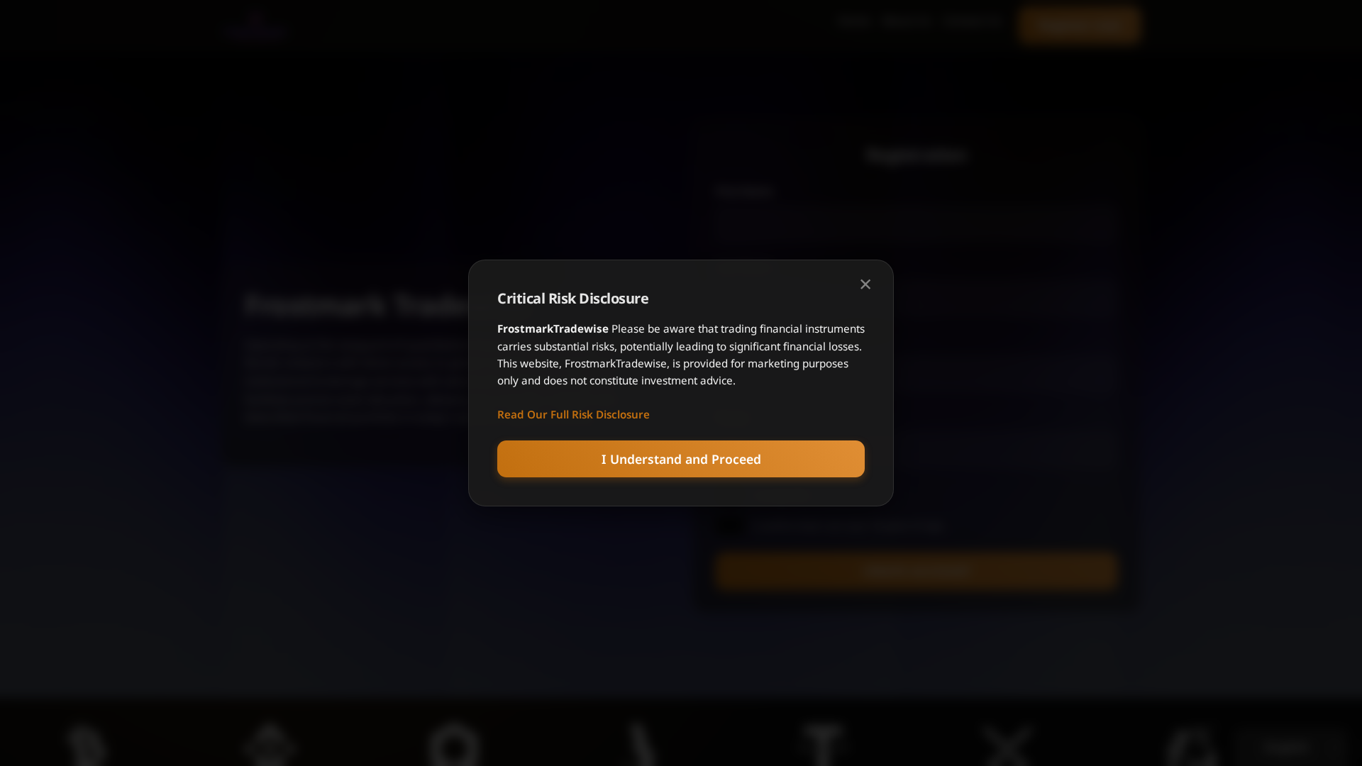 Screenshot of frostmark-tradewise.org