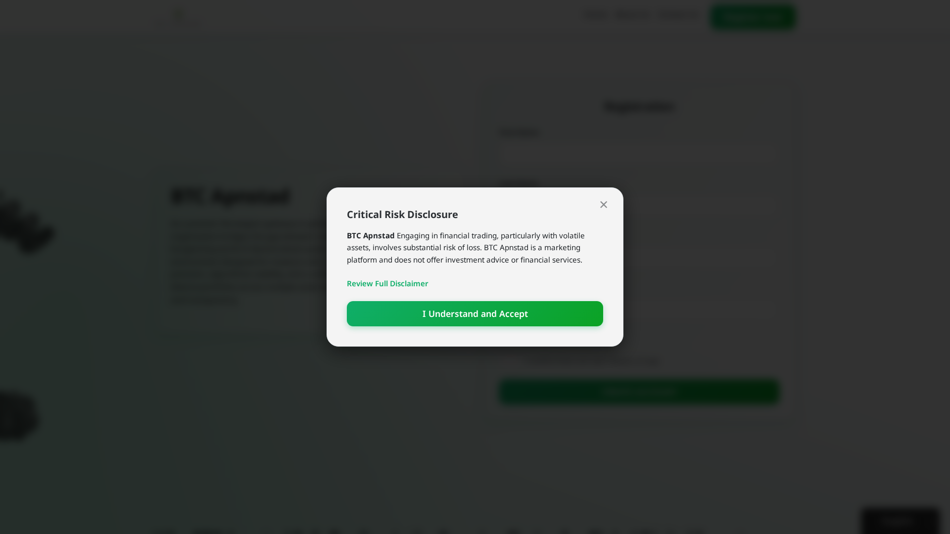 Screenshot of btcapnstad.org