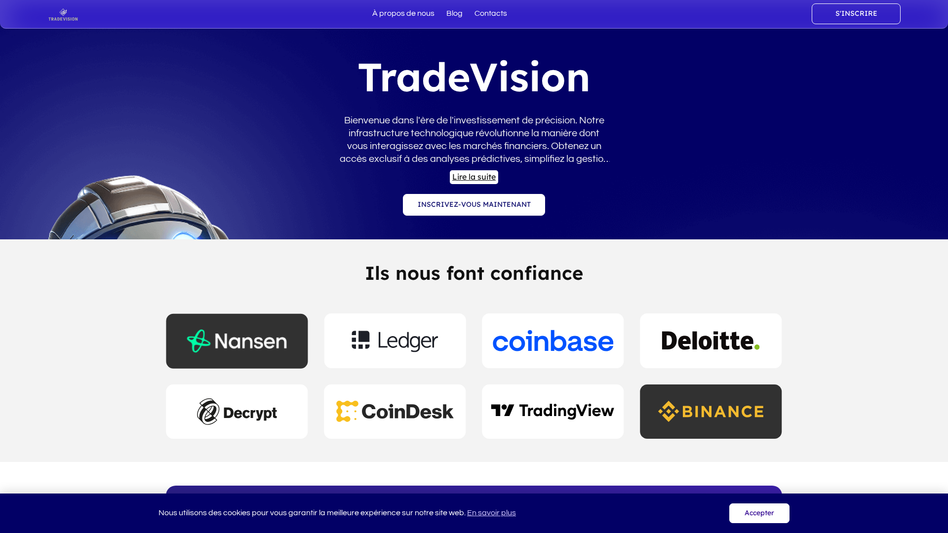 Screenshot of tradevision-ai.net