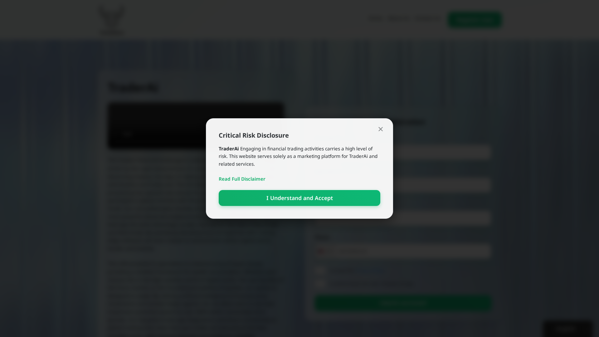 Screenshot of trader-ai-crypto.net