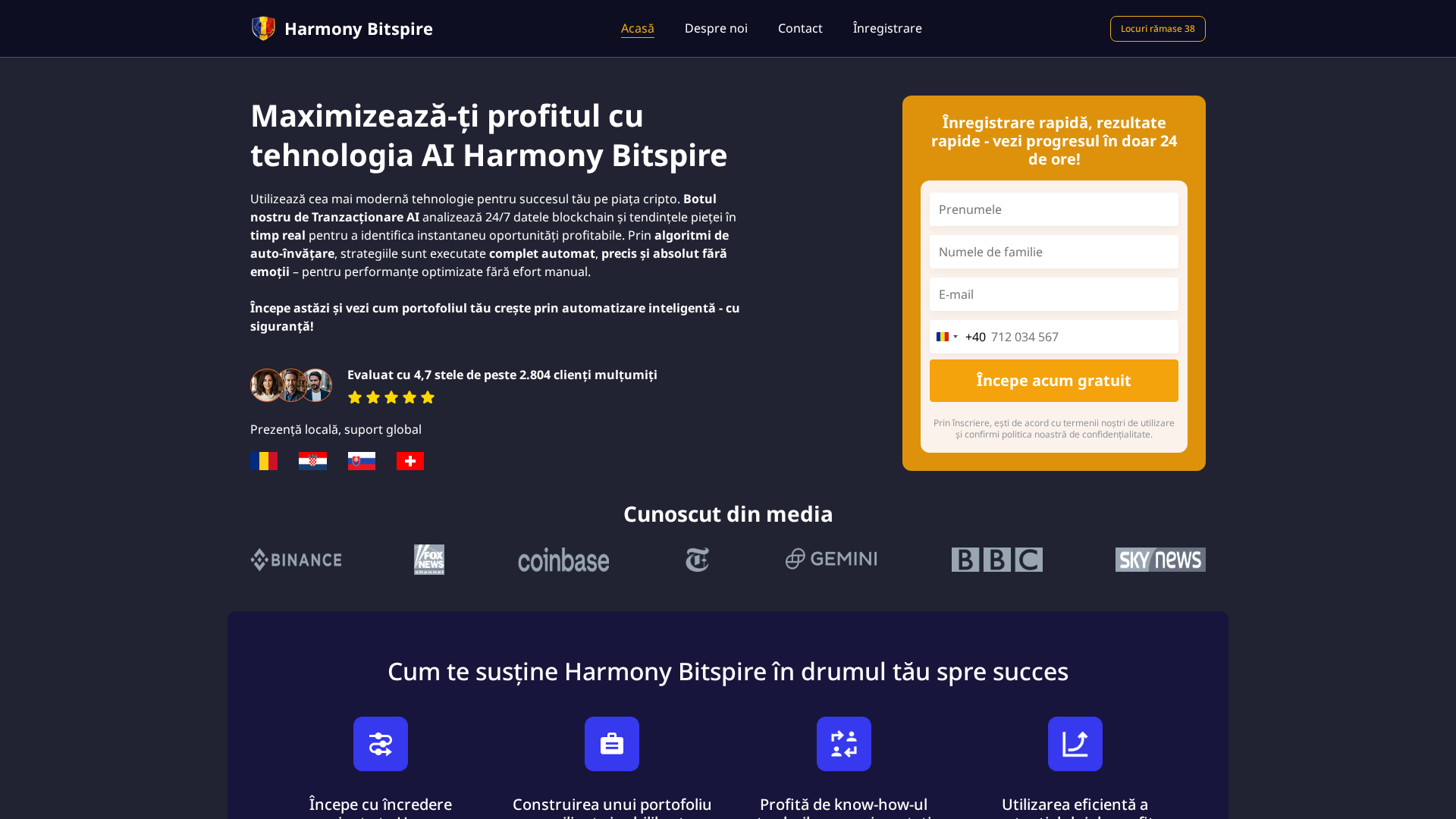 Screenshot of harmony-bitspire-ai.com