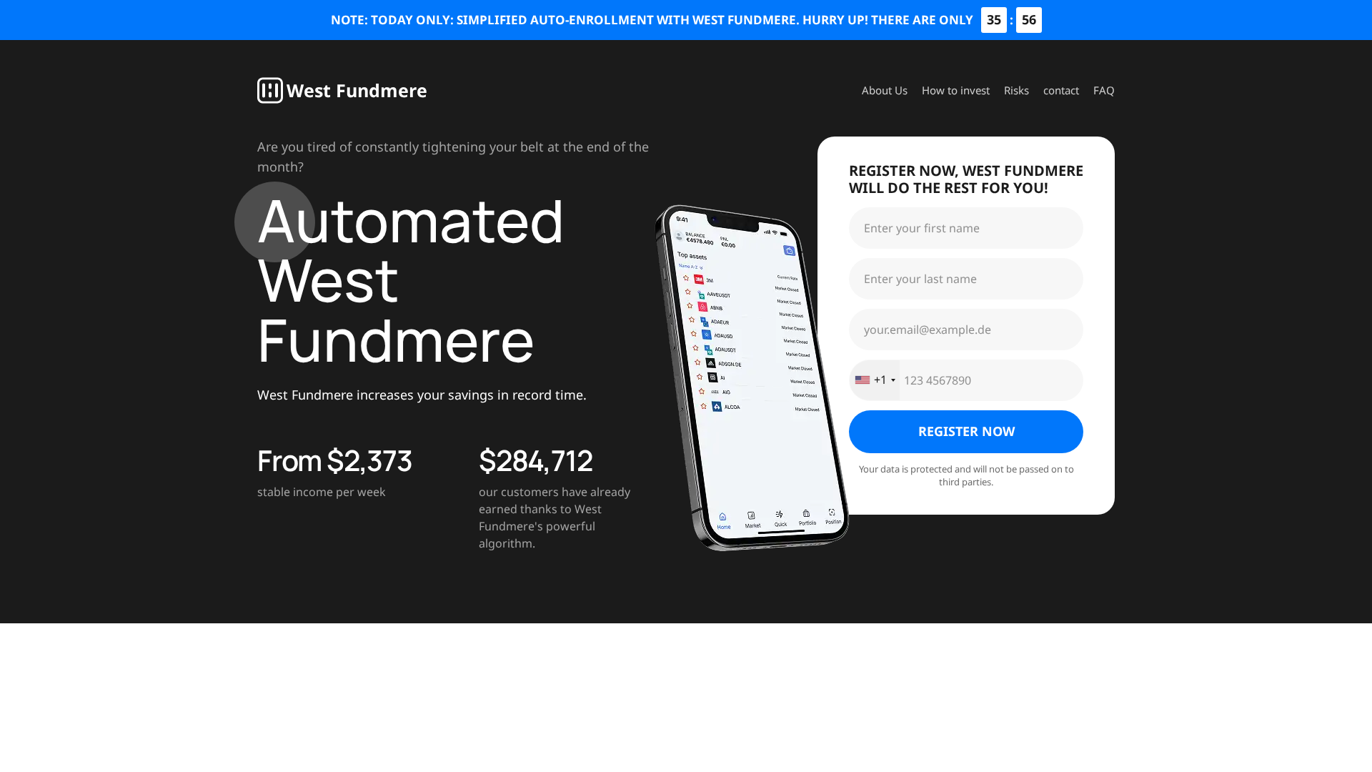 Screenshot of westfundmere.com