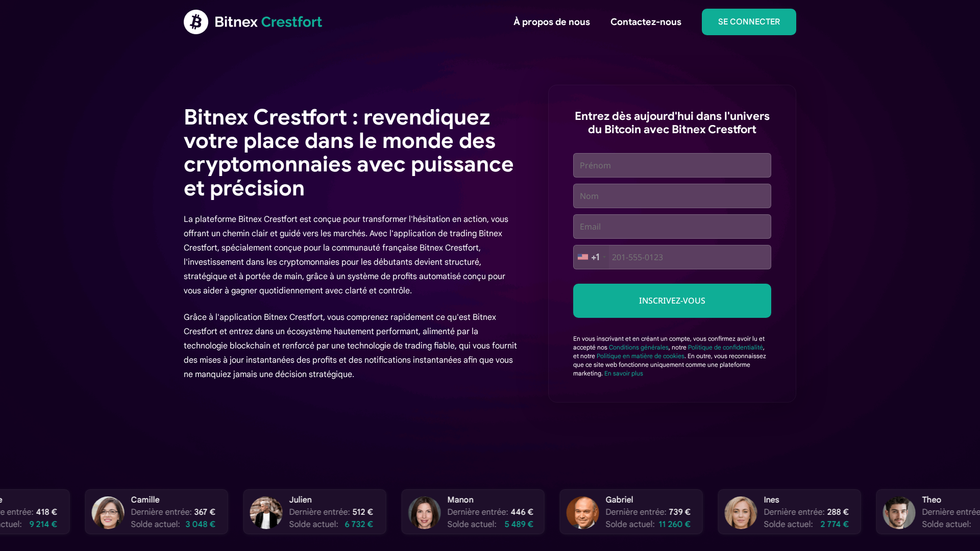 Screenshot of bitnexcf.xyz