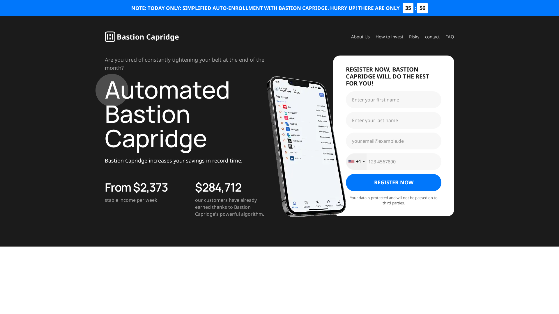 Screenshot of bastioncapridge.com