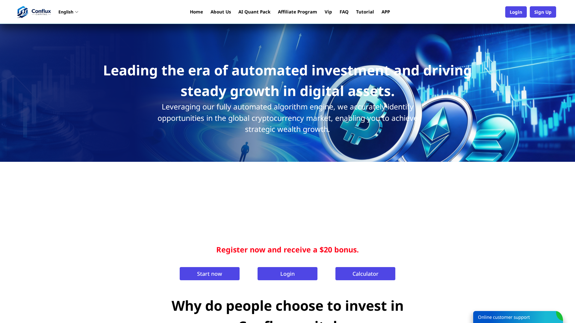 Screenshot of confluxcapital.com