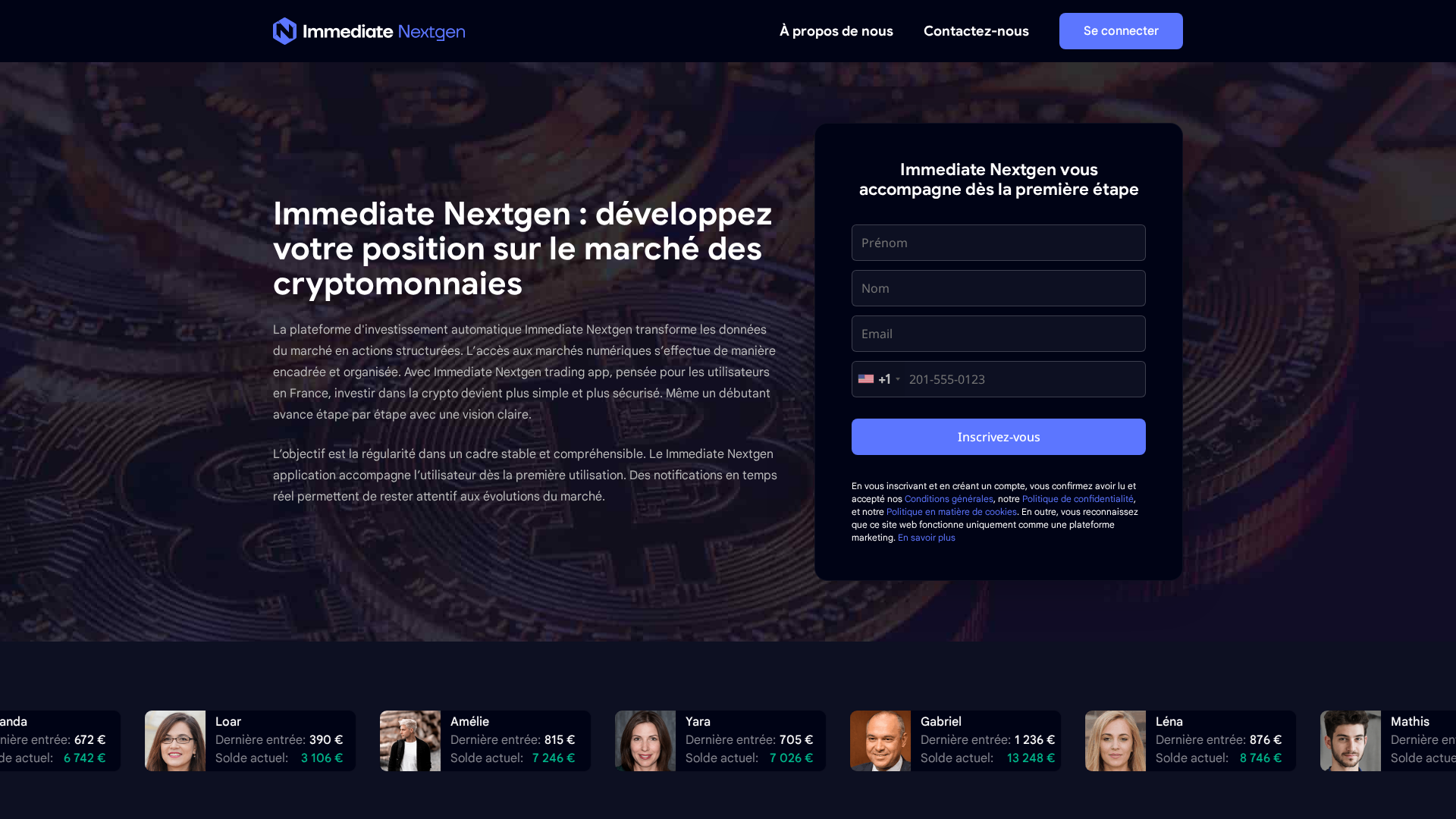 Screenshot of immediatenextgen.xyz