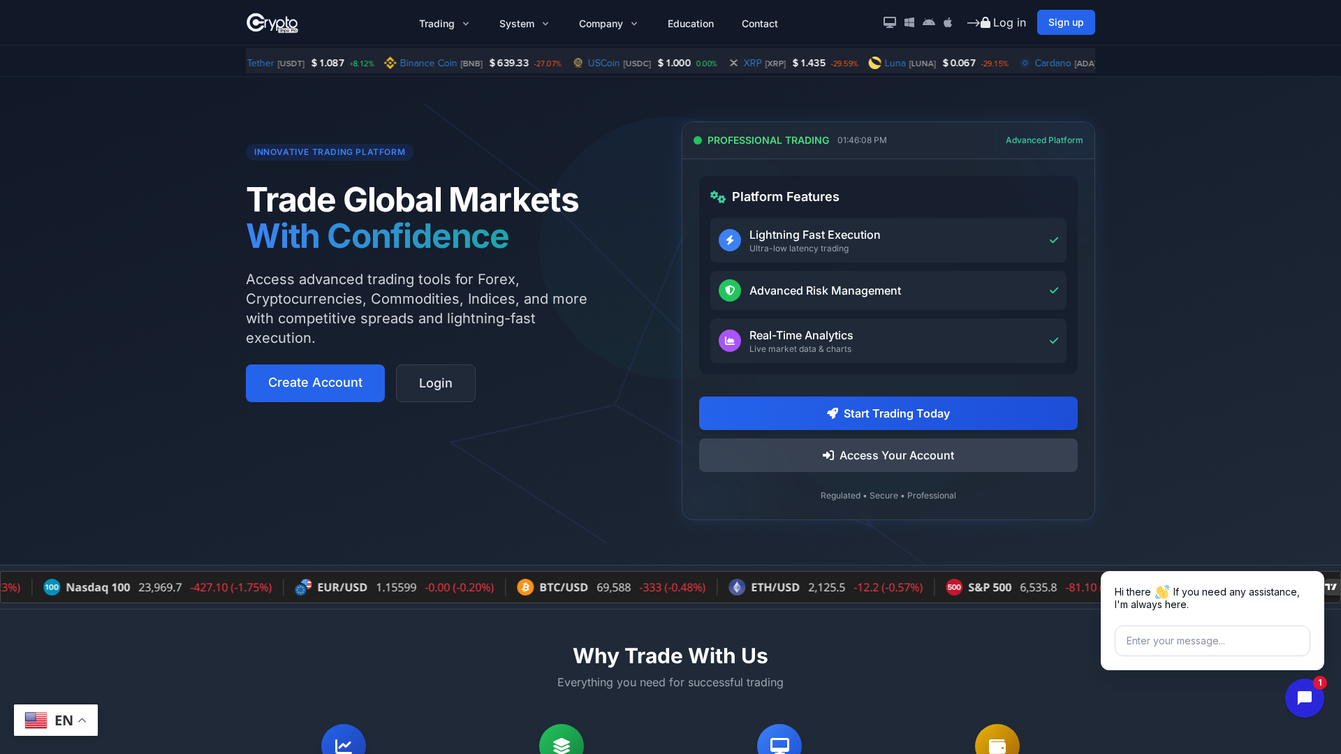 Screenshot of cryptostripepro.com