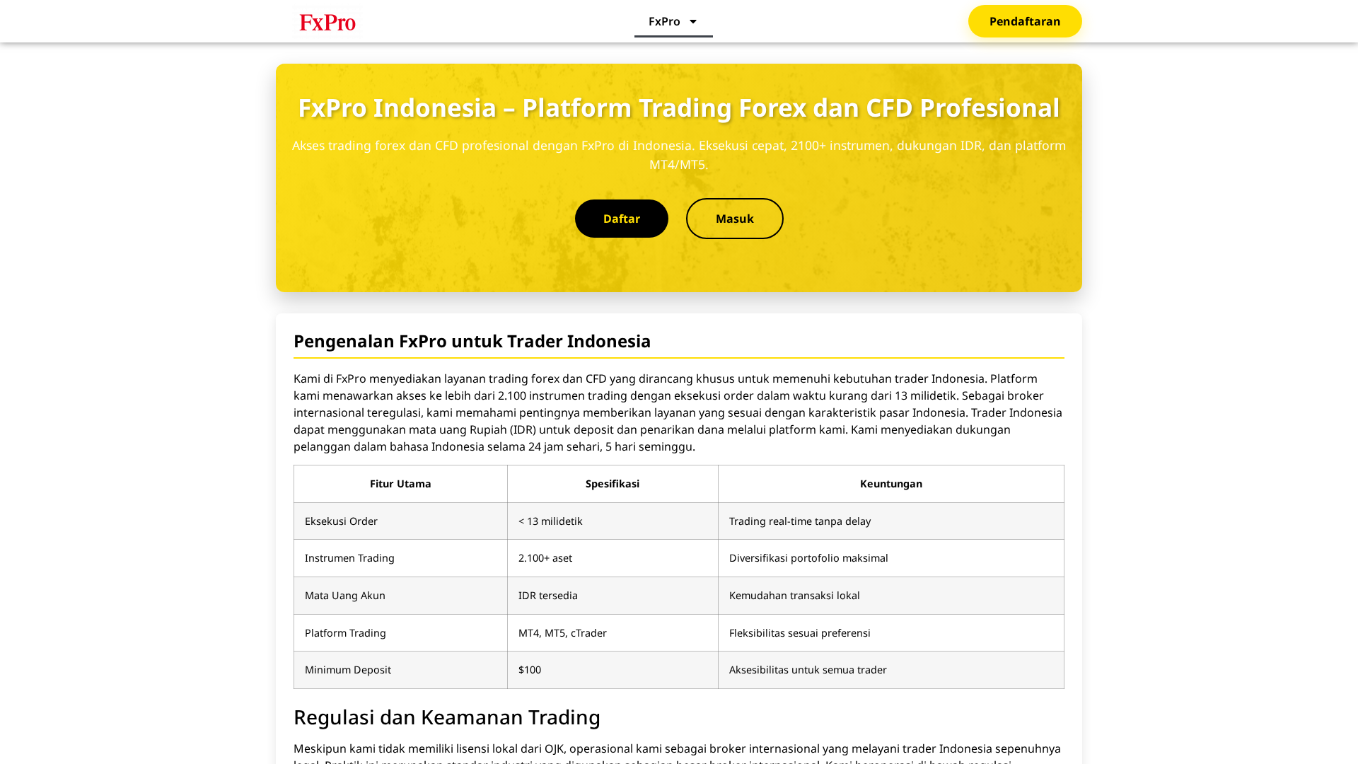 Screenshot of fxforex-id.com