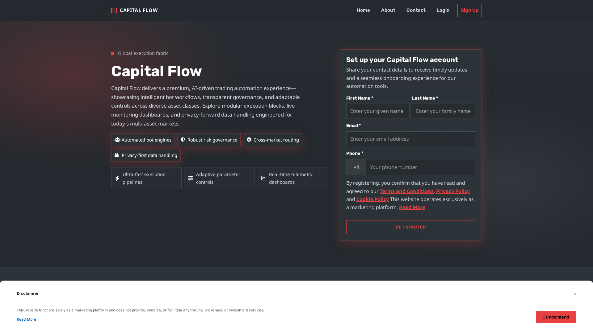 Screenshot of capitalflowsolution.digital