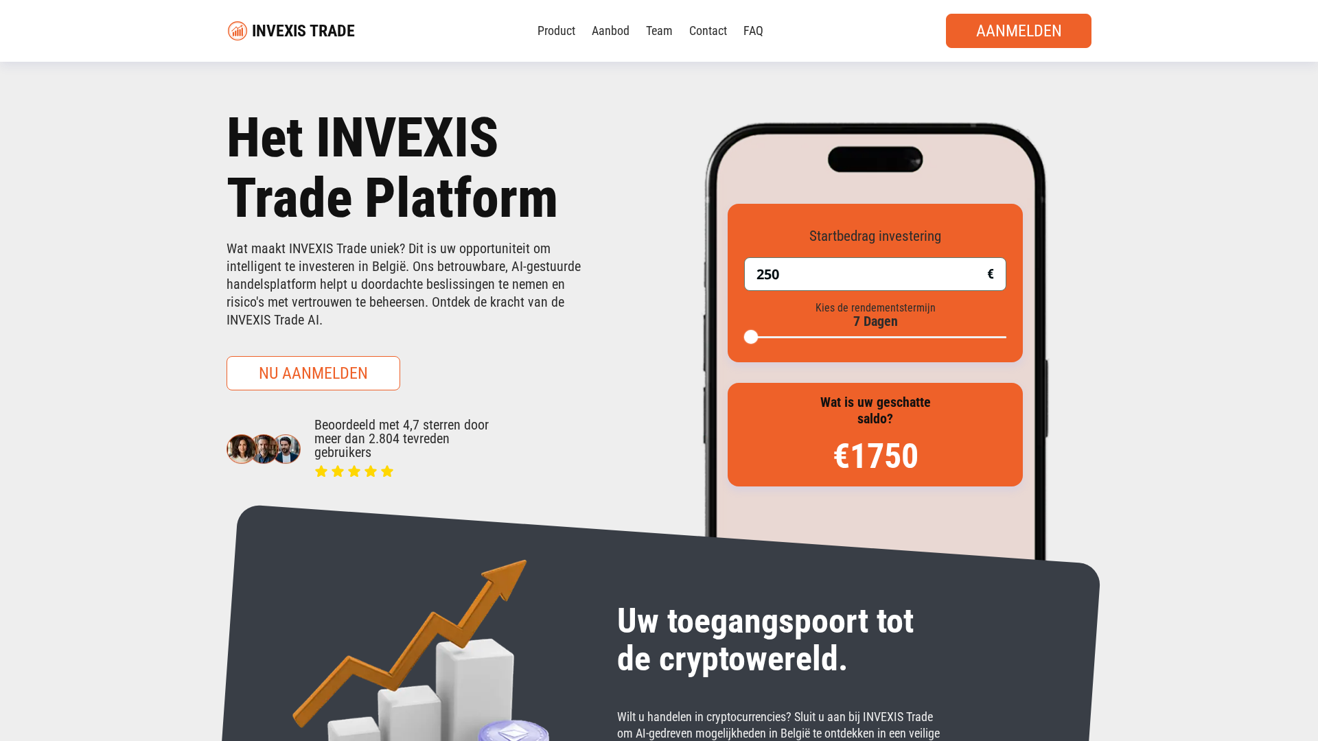 Screenshot of invexis-trade.com