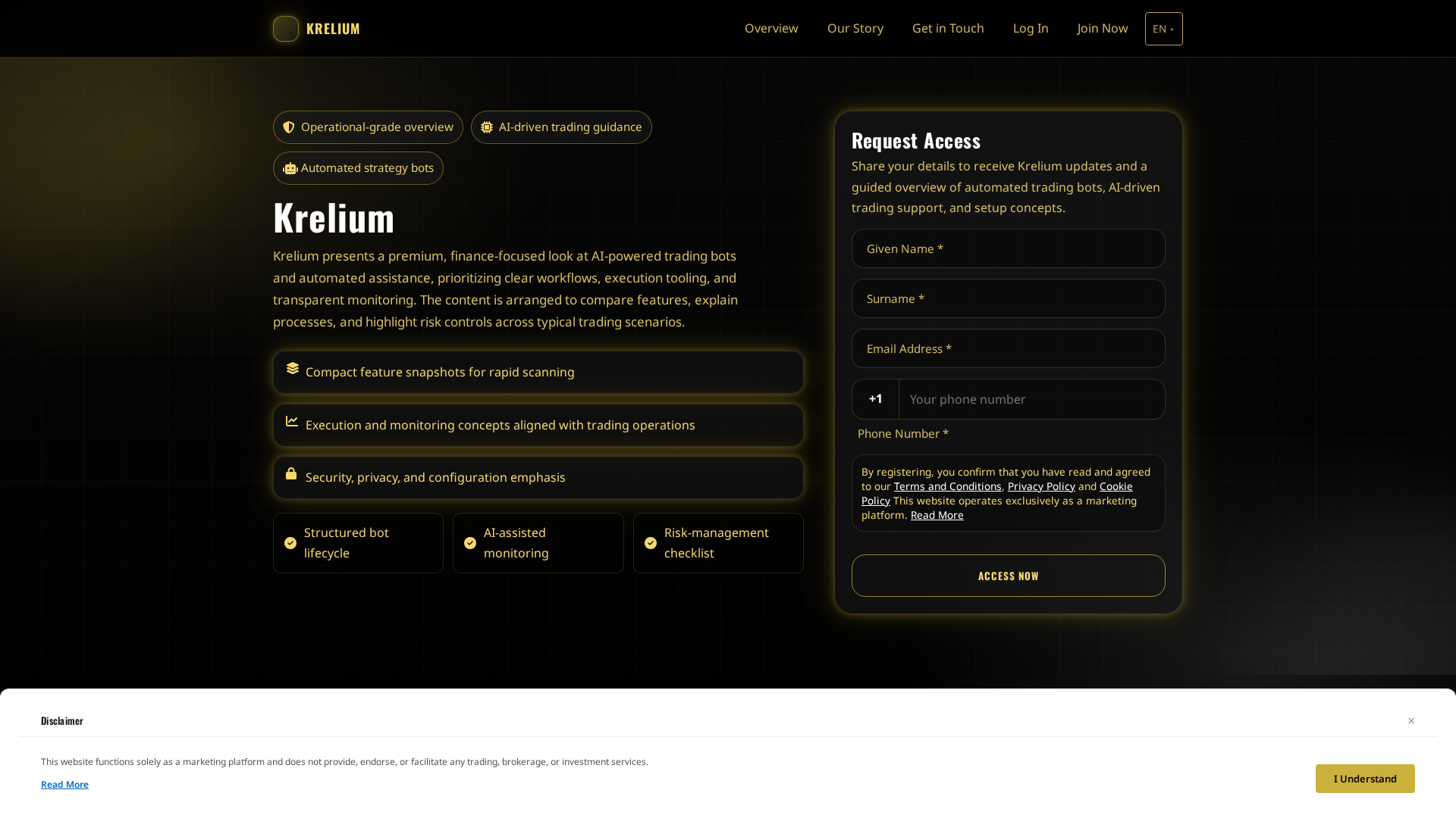 Screenshot of kreliumpro.com