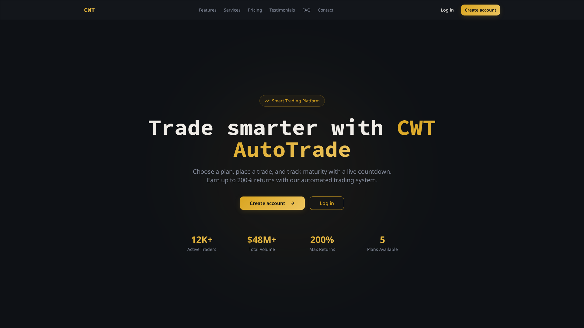 Screenshot of cwtrade.online